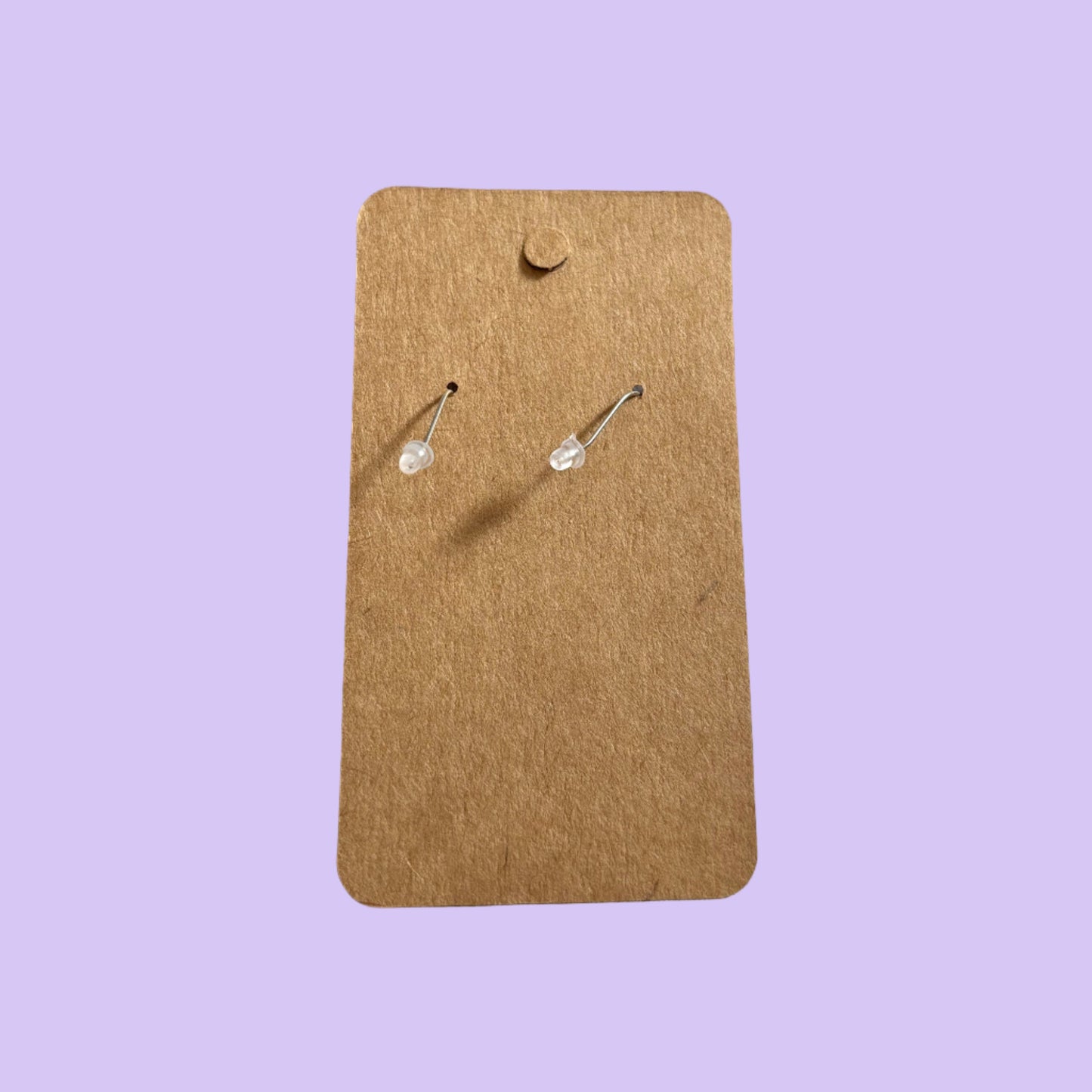 3D Pumpkin Hook Earrings - Rear View