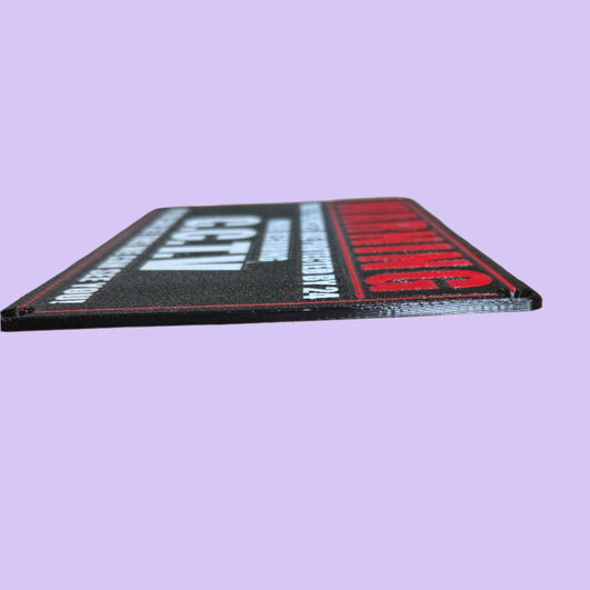 CCTV Warning Sign - Side View