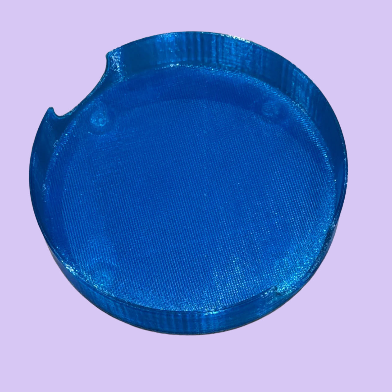 Coaster Holder 4 - Transparent Blue - Top View