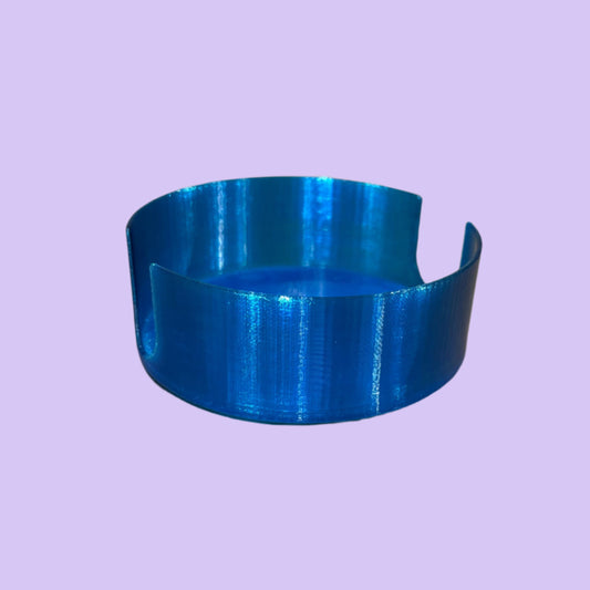 Coaster Holder 8 - Transparent Blue - Front View