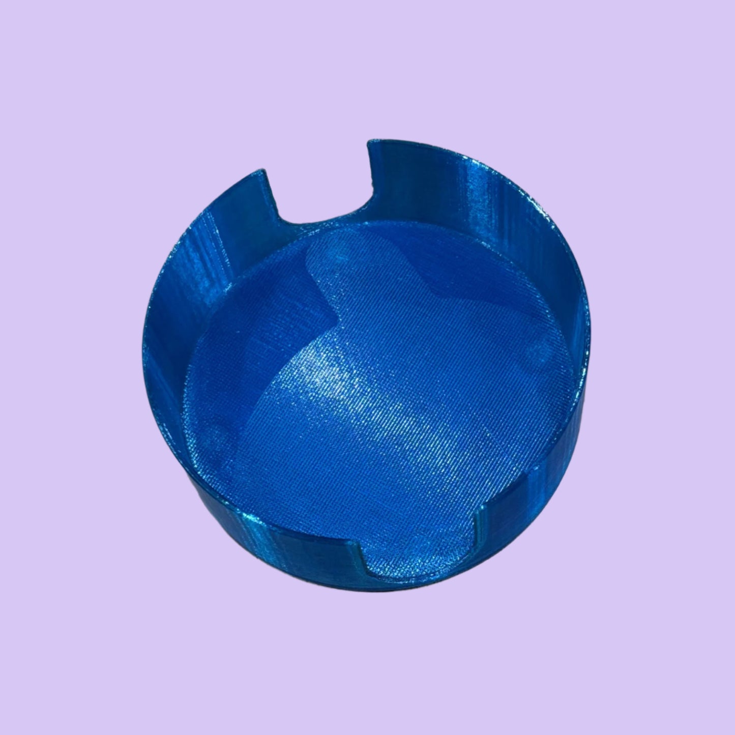 Coaster Holder 8 - Transparent Blue - Top View