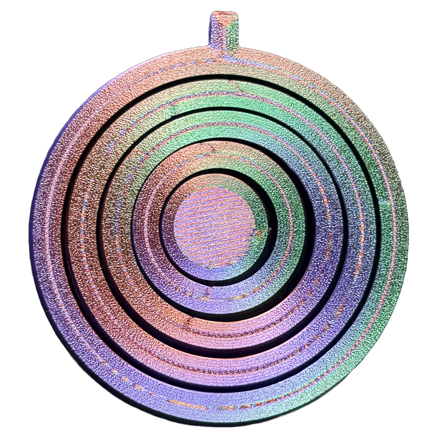 Gyro Fidget Large - Tri Colour Green, Purple, Copper