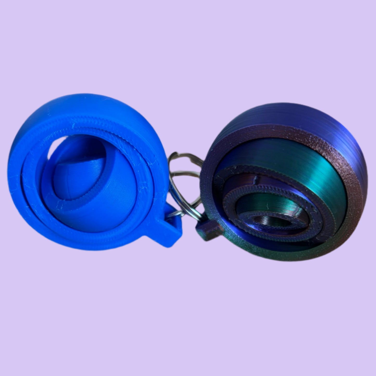 Gyroscopic Fidget Keyring Multi Main