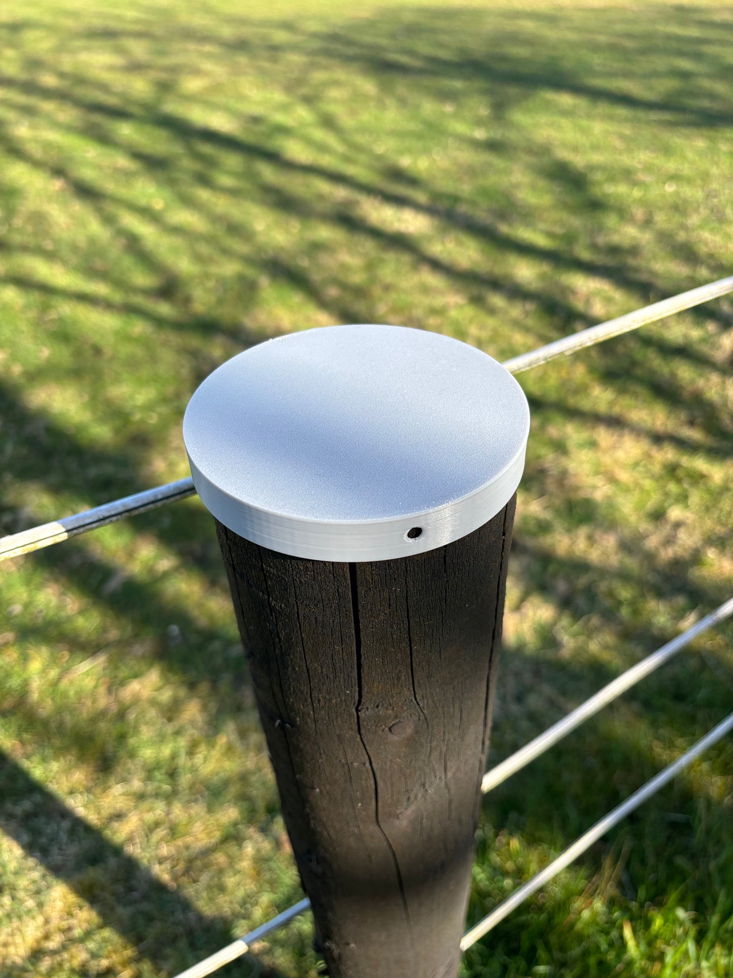 Round 4” Fence Post Protective Cap, Plastic Caps for Round Fence Posts