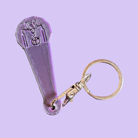 Logo Trolley Coin Extended Top View Keyring