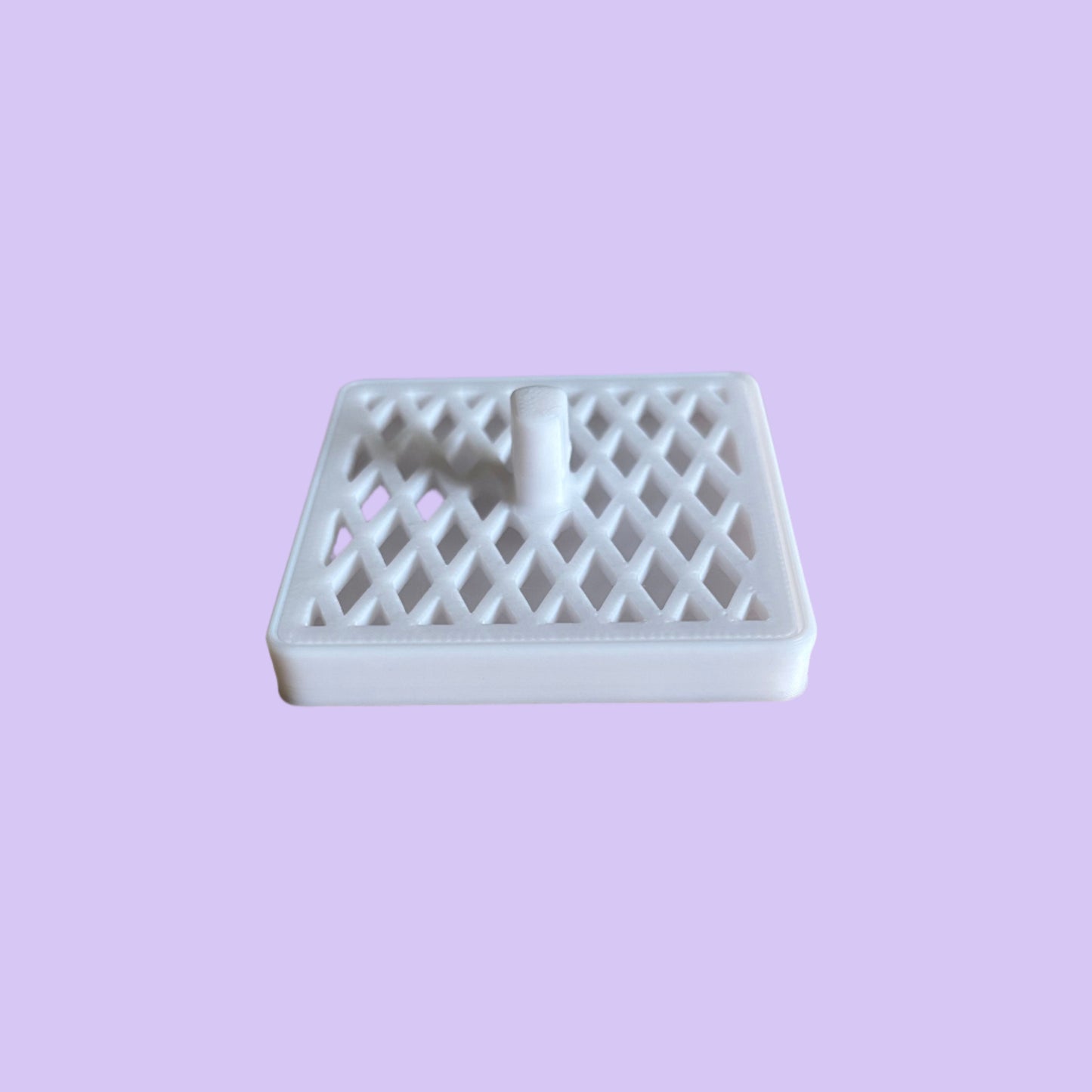 Toothbrush Holder - Single - White - Side View