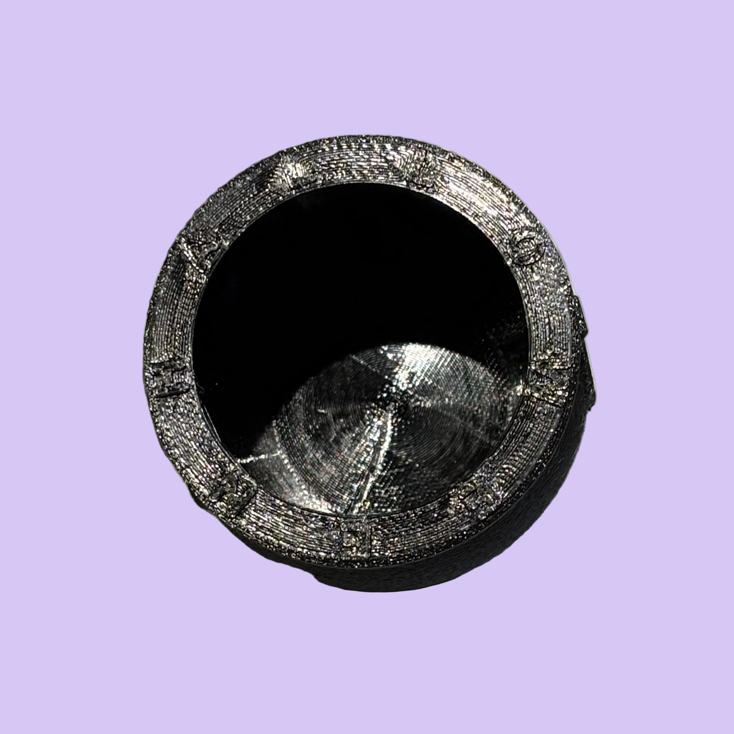 Witch Cauldron Halloween Storage Pot - Top View