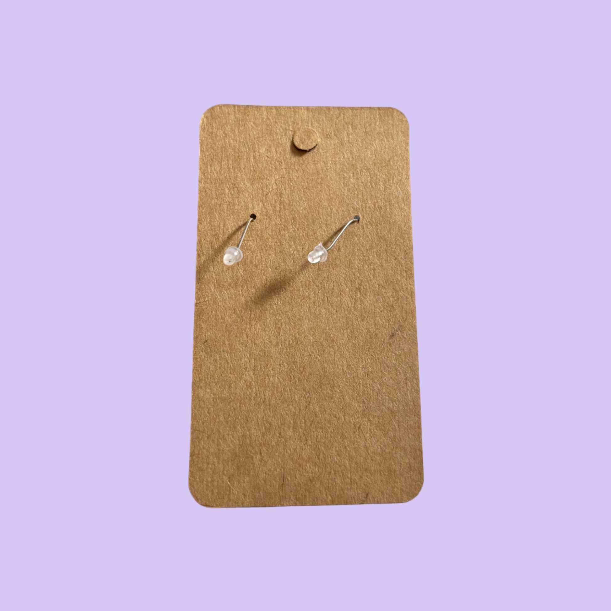 3D Pumpkin Hook Earrings - Rear View