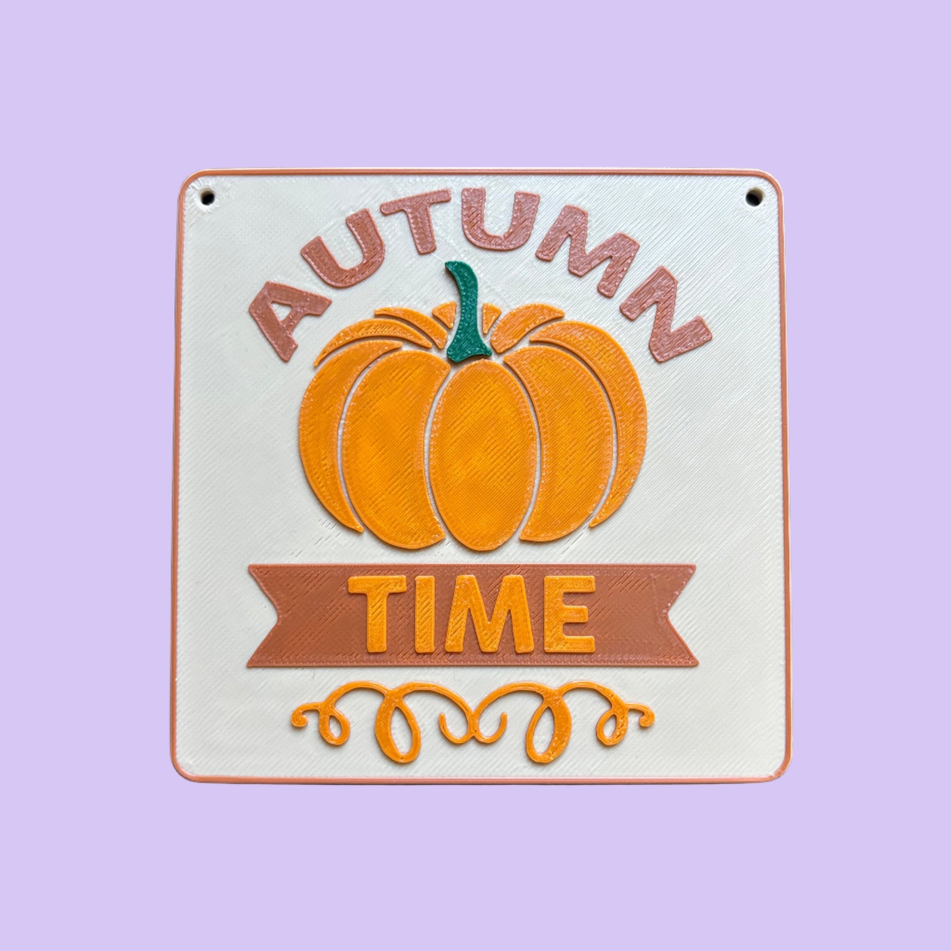 Autumn Time Decorative Wall Hanging Front View