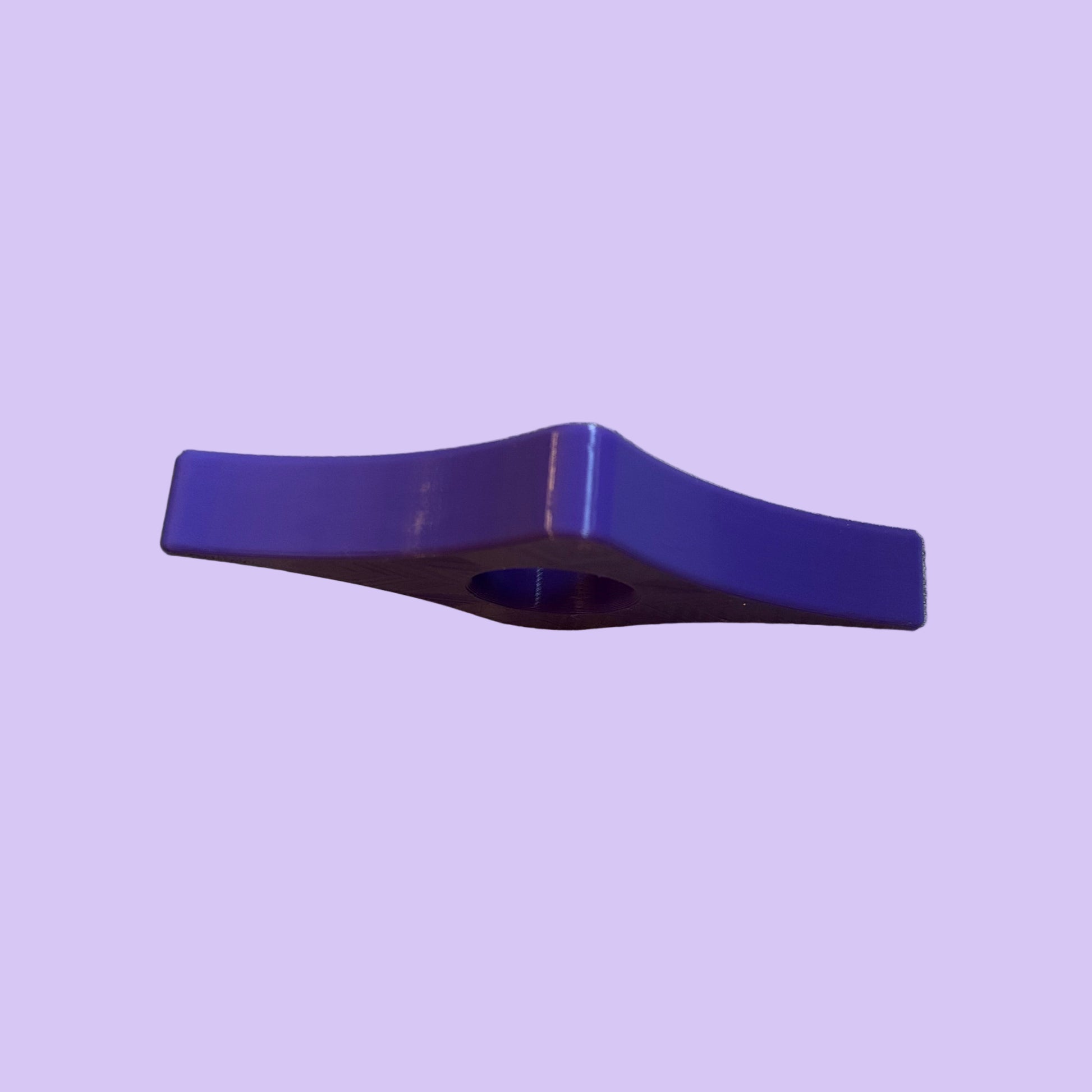 Book Whore Book Page Spreader - Thumb Holder - Vinca Blue - Rear View