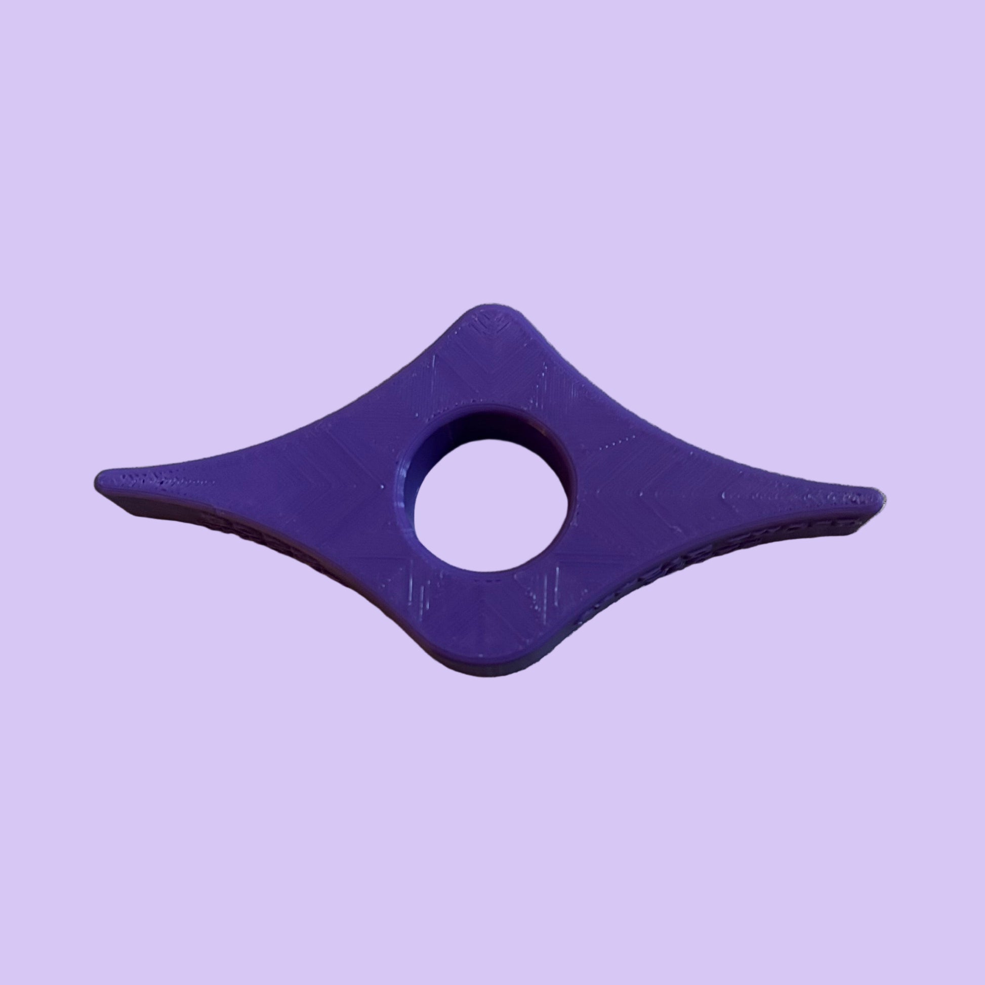 Book Whore Book Page Spreader - Thumb Holder - Vinca Blue - Top View 