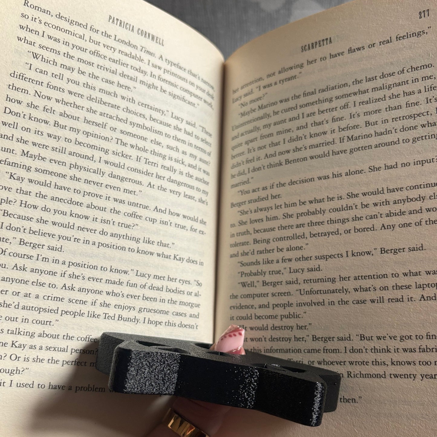 Cat Shaped Book Page Spreader Thumb Holder - Book View Held