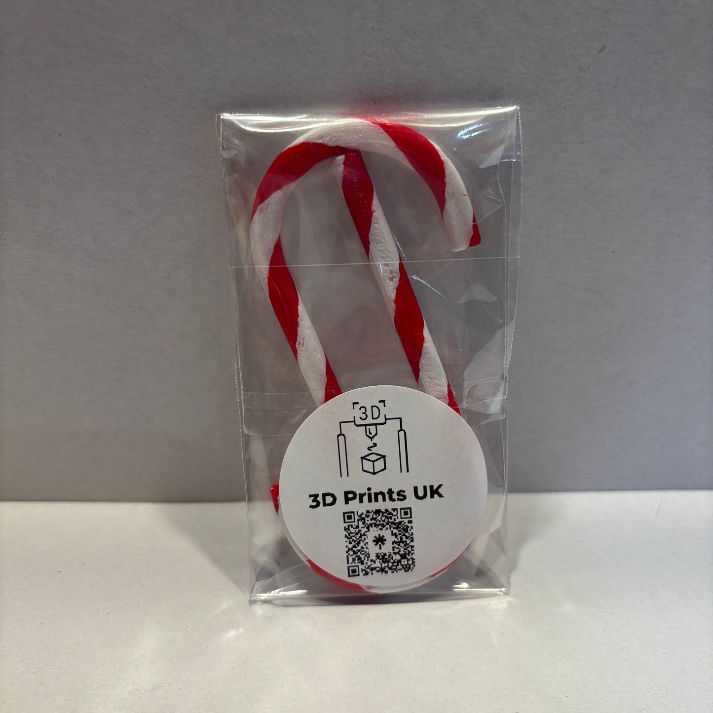 Christmas - Candy Cane Decoration - Medium  - Rear View Packaged