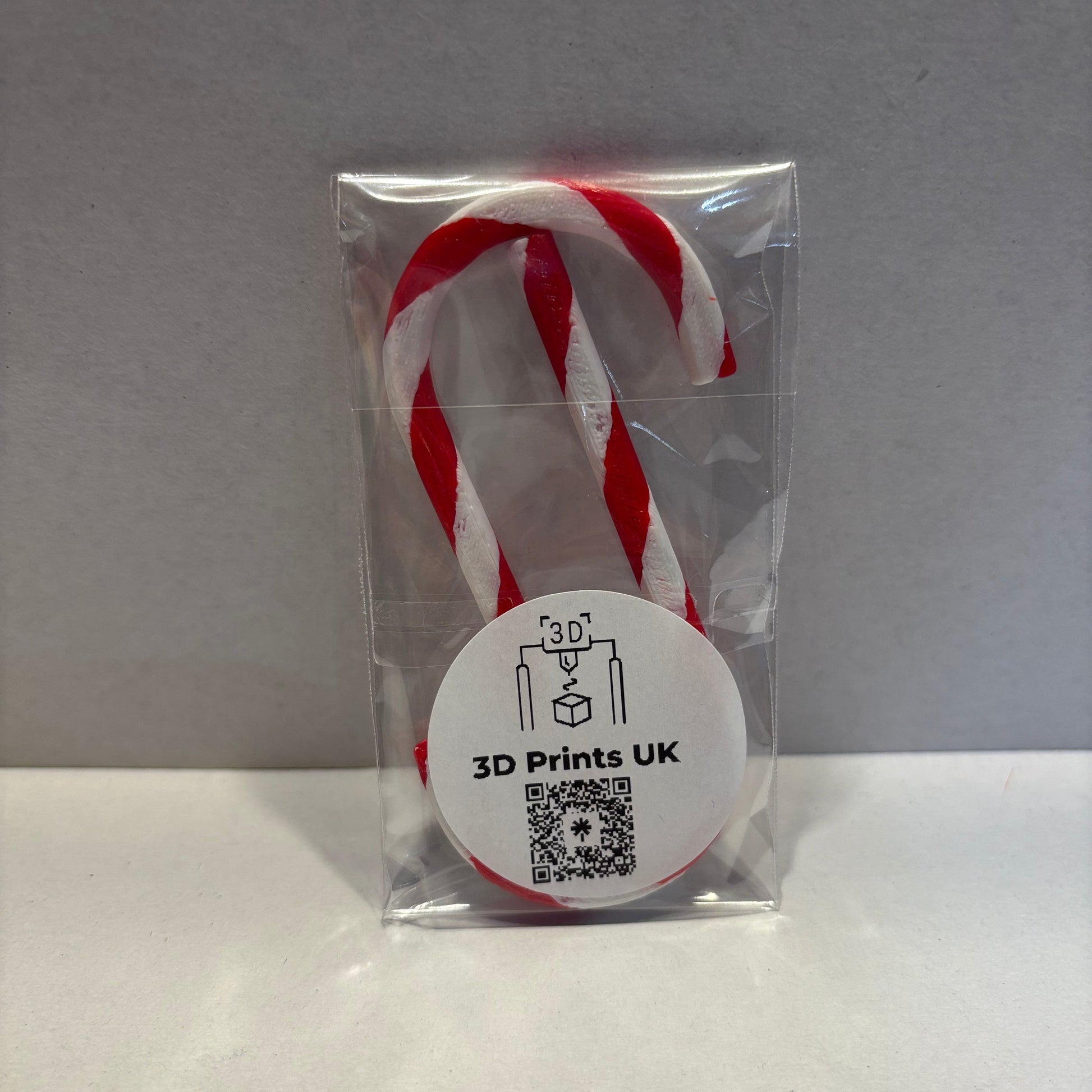 Christmas - Candy Cane Decoration - Medium  - Rear View Packaged