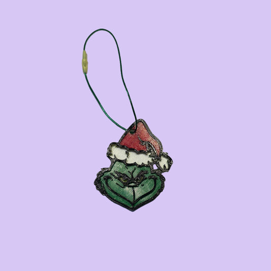 Grinch Face Inspired Hanging Decoration