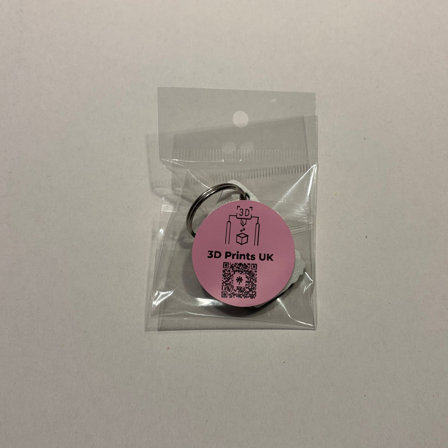 Christmas - Grinch Face Keyring - Rear View Packaged