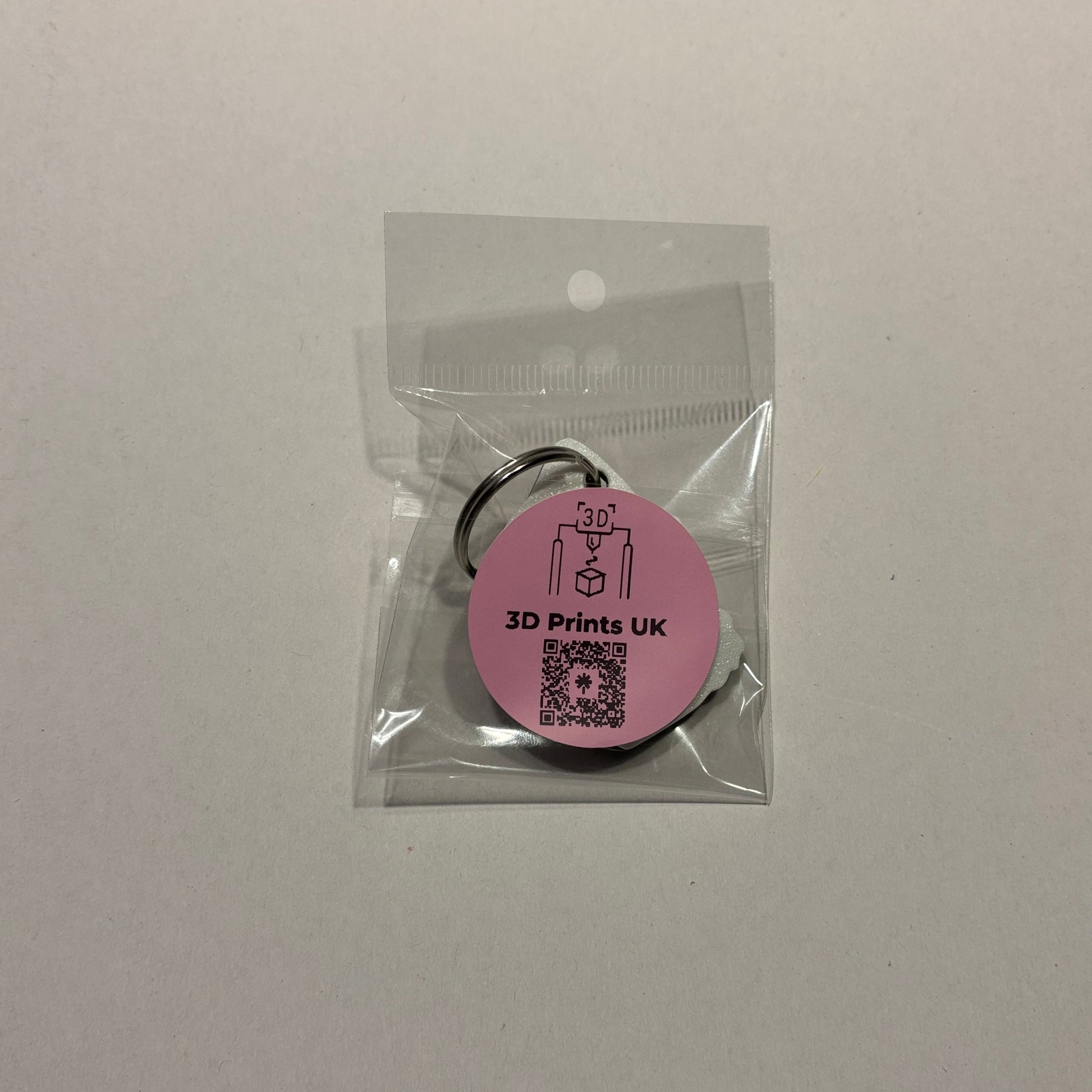 Christmas - Grinch Face Keyring - Rear View Packaged