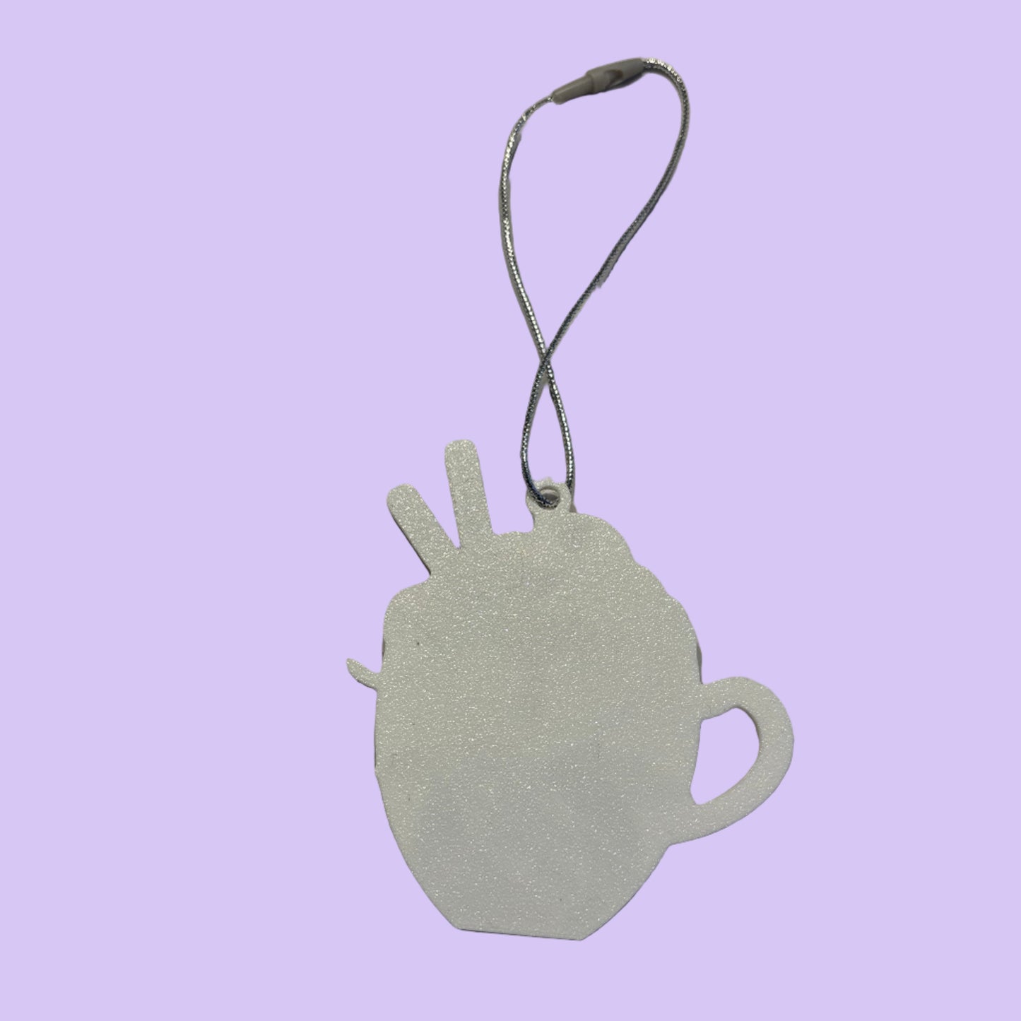 Christmas - Hot Cocoa Mug Ornament - Reindeer - Rear View