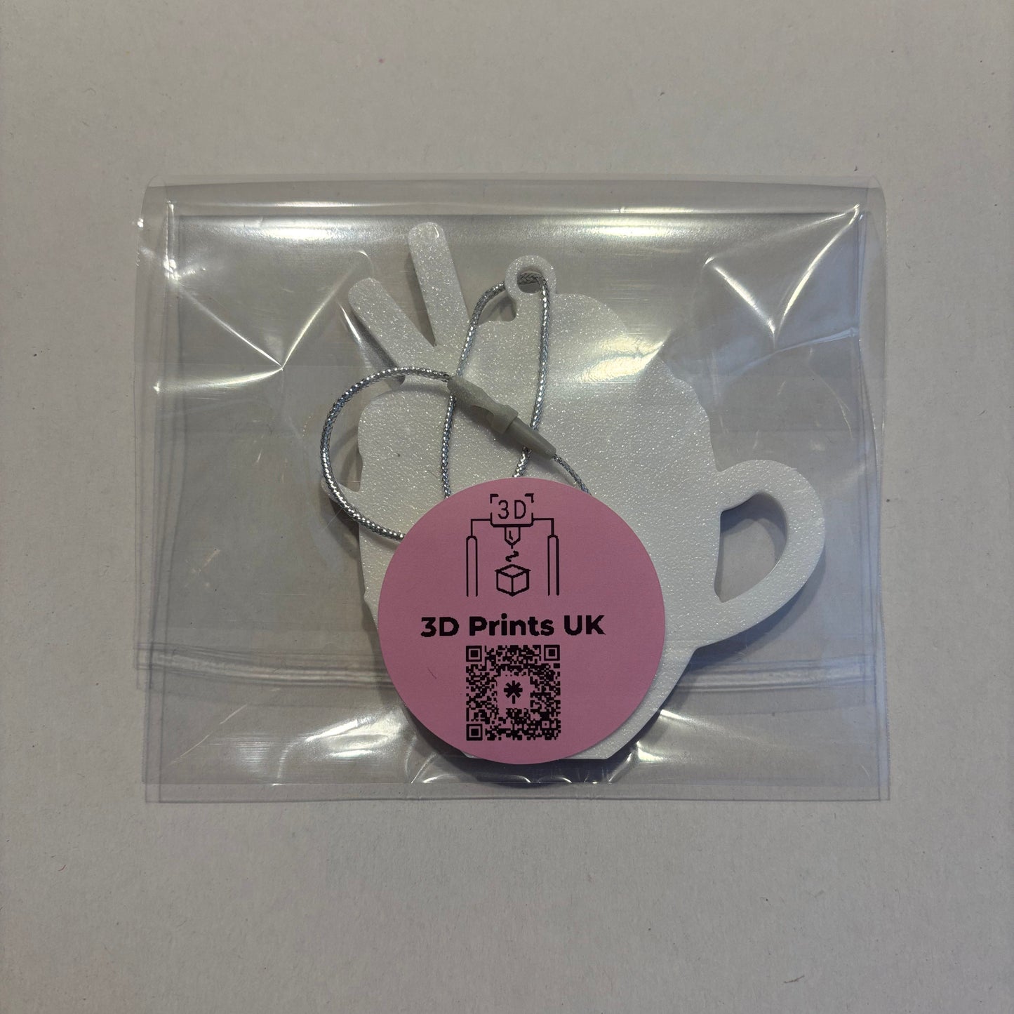 Christmas - Hot Cocoa Mug Ornament - Reindeer - Rear View Packaged