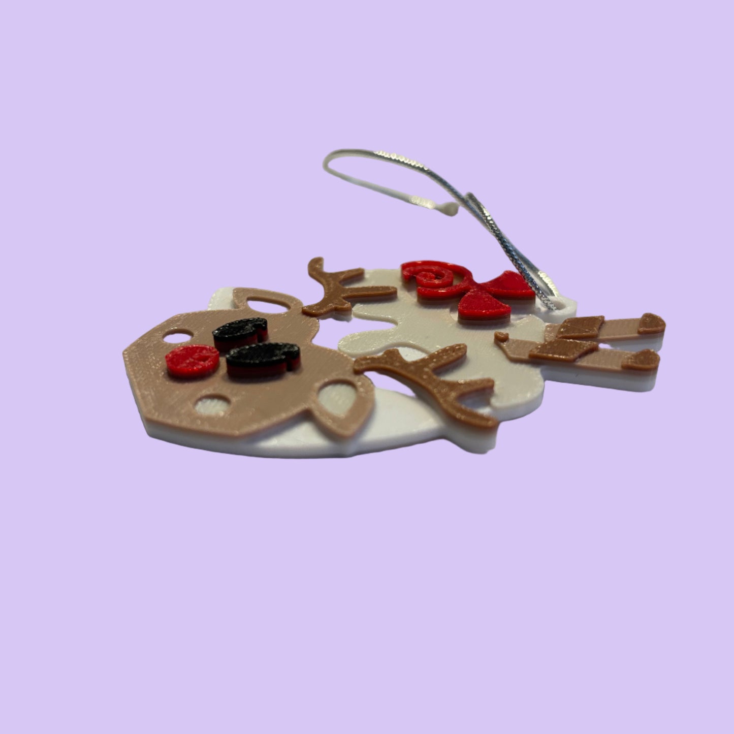 Christmas - Hot Cocoa Mug Ornament - Reindeer - Side View