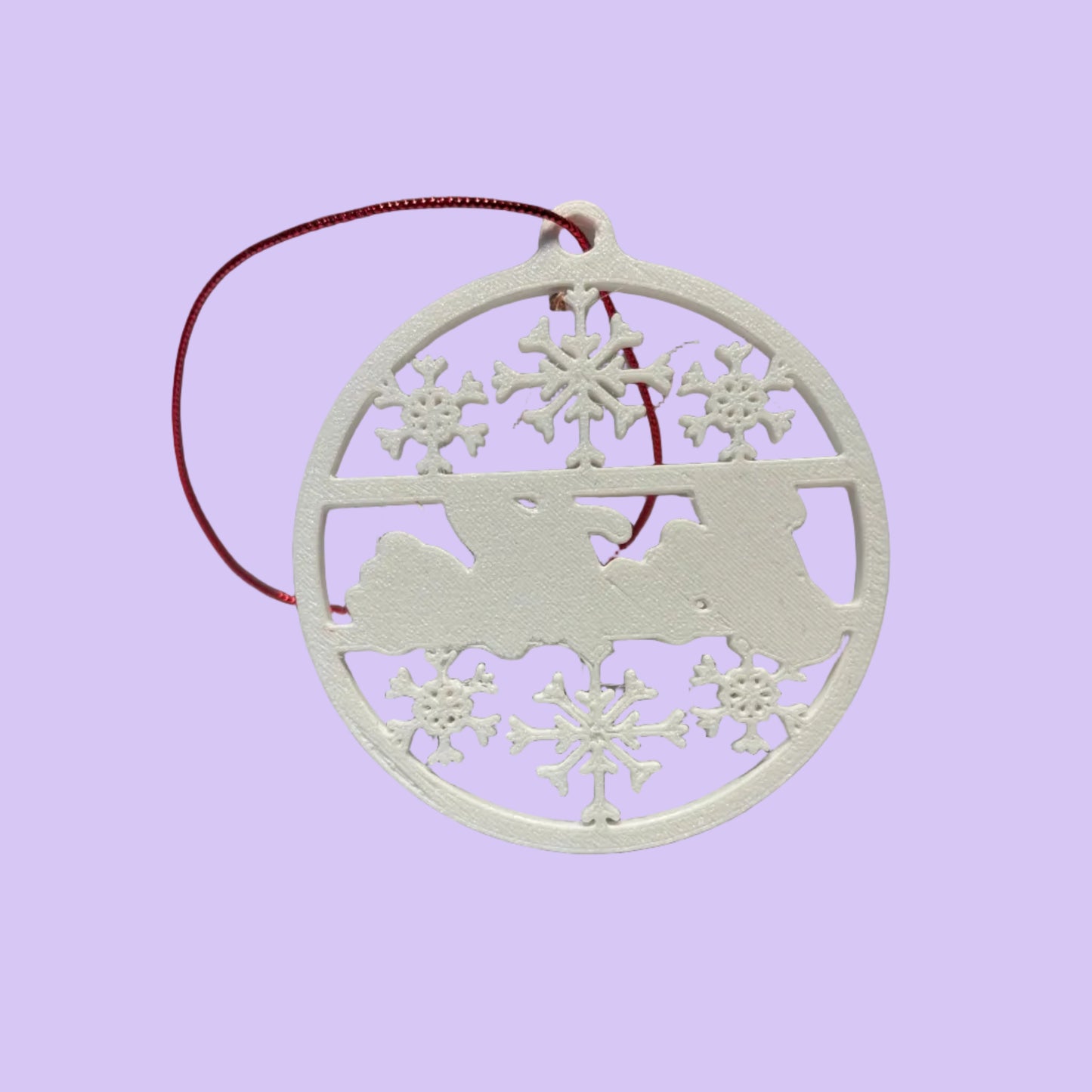 Christmas - Personalised Snowflake Decoration - Brother - Rear View