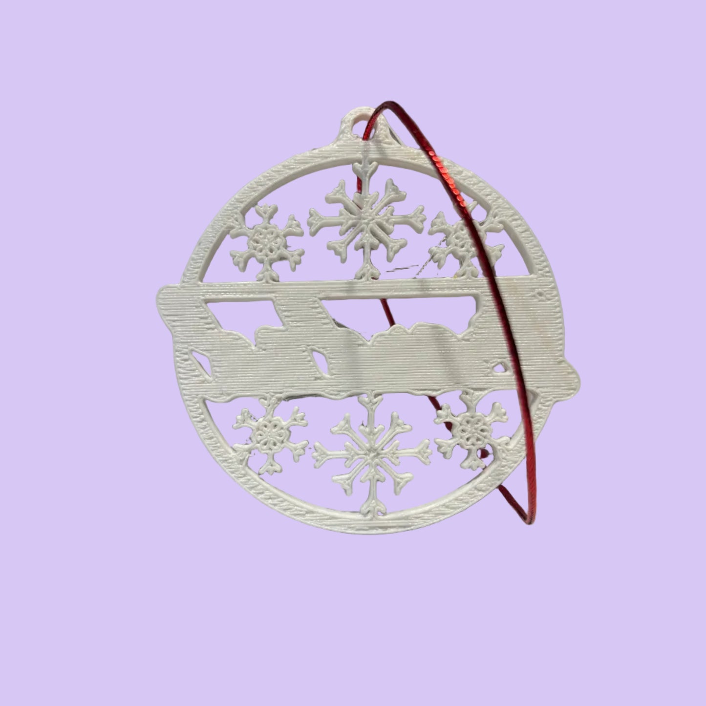 Christmas - Personalised Snowflake Decoration - Grandad - Rear View