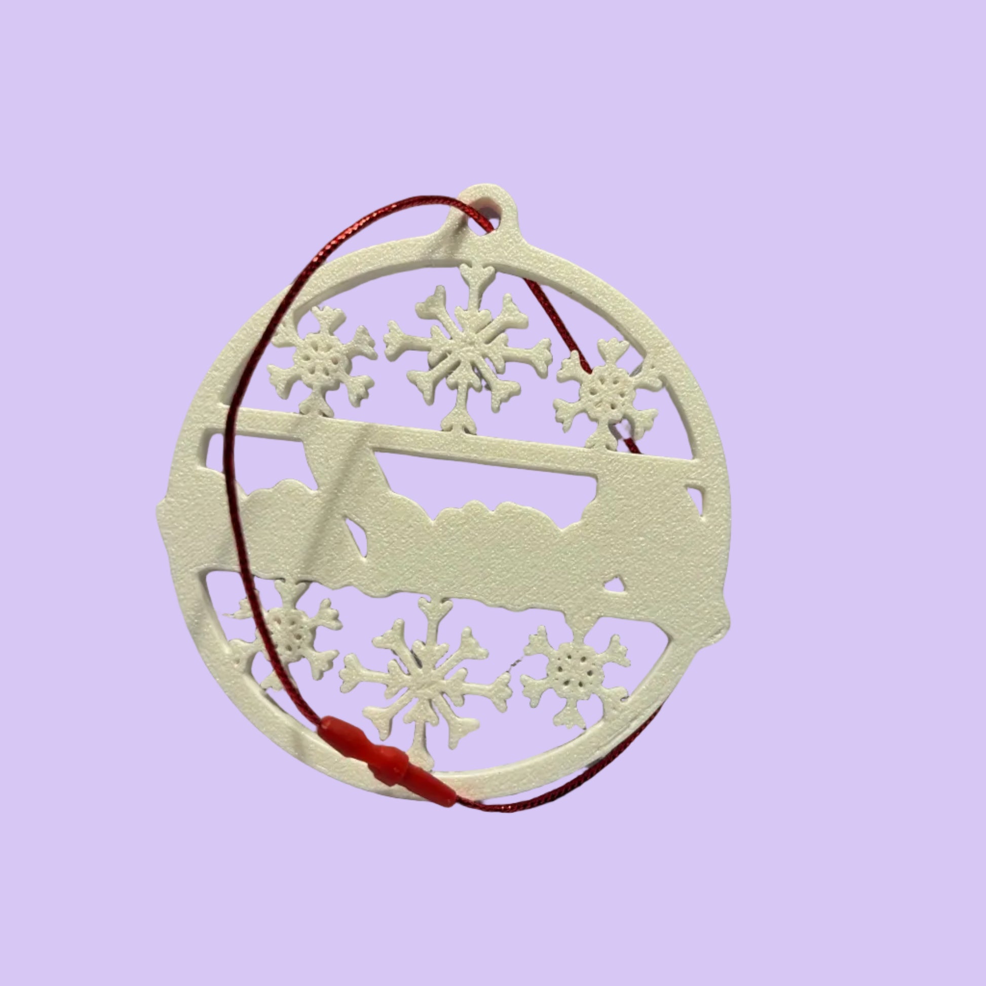 Christmas - Personalised Snowflake Decoration - Grandma - Rear View