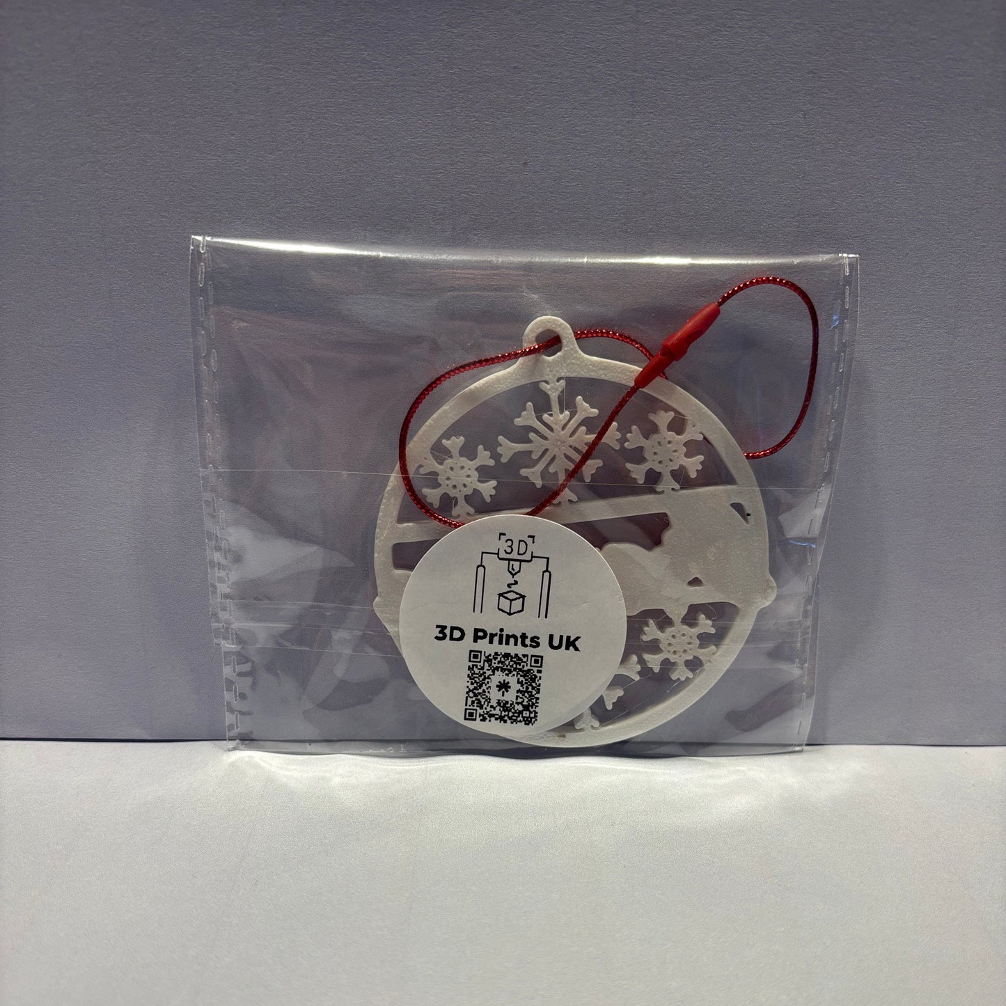 Christmas - Personalised Snowflake Decoration - Grandma - Rear View Packaged
