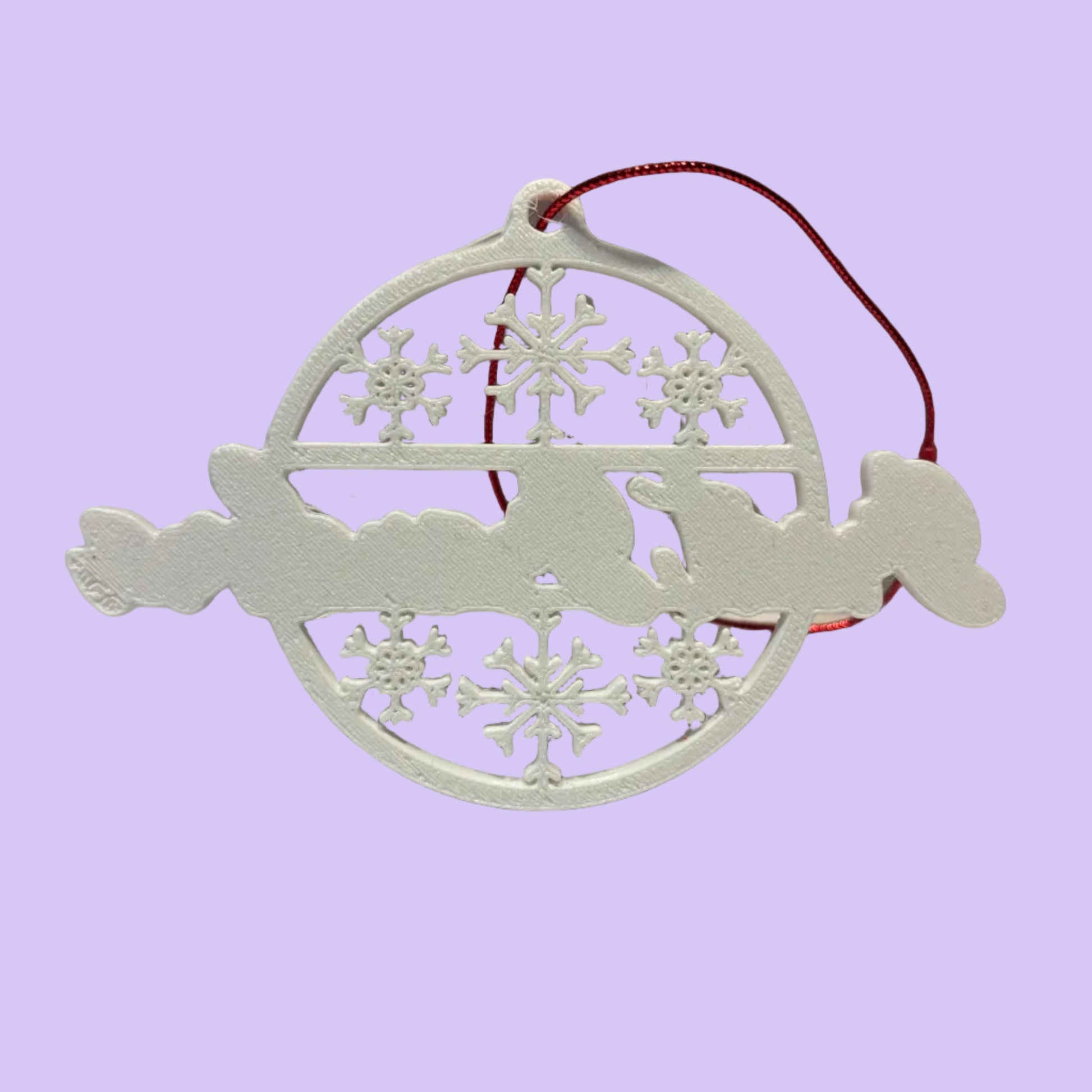 Christmas - Personalised Snowflake Decoration - Great Grandma - Rear View