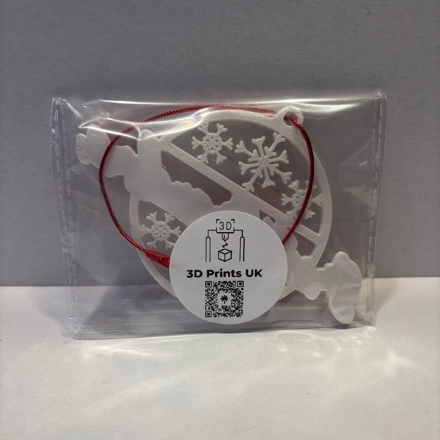 Christmas - Personalised Snowflake Decoration - Great Grandma - Rear View Packaged