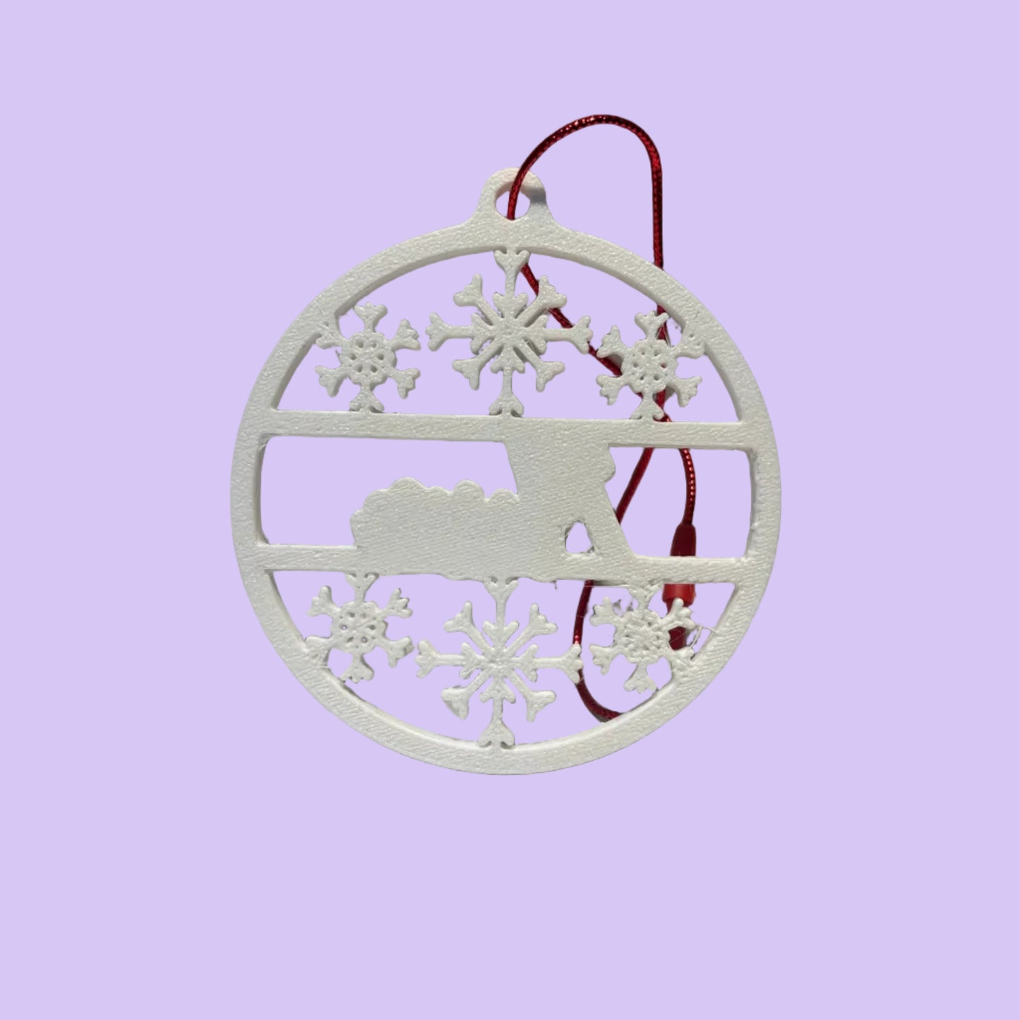 Christmas - Personalised Snowflake Decoration - Mum - Rear View