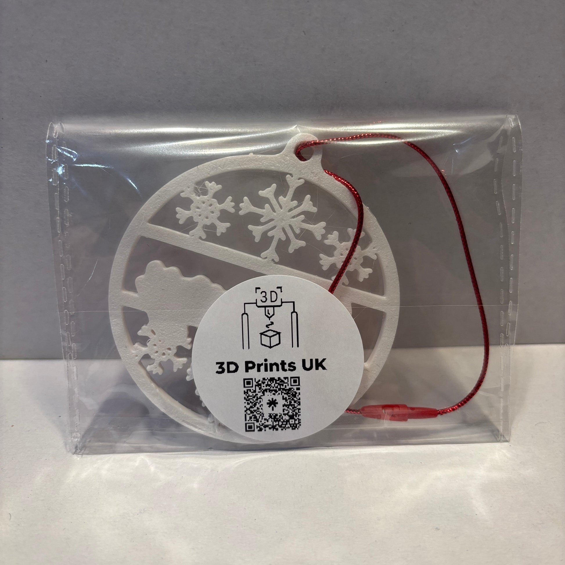 Christmas - Personalised Snowflake Decoration - Mummy - Rear View Packaged