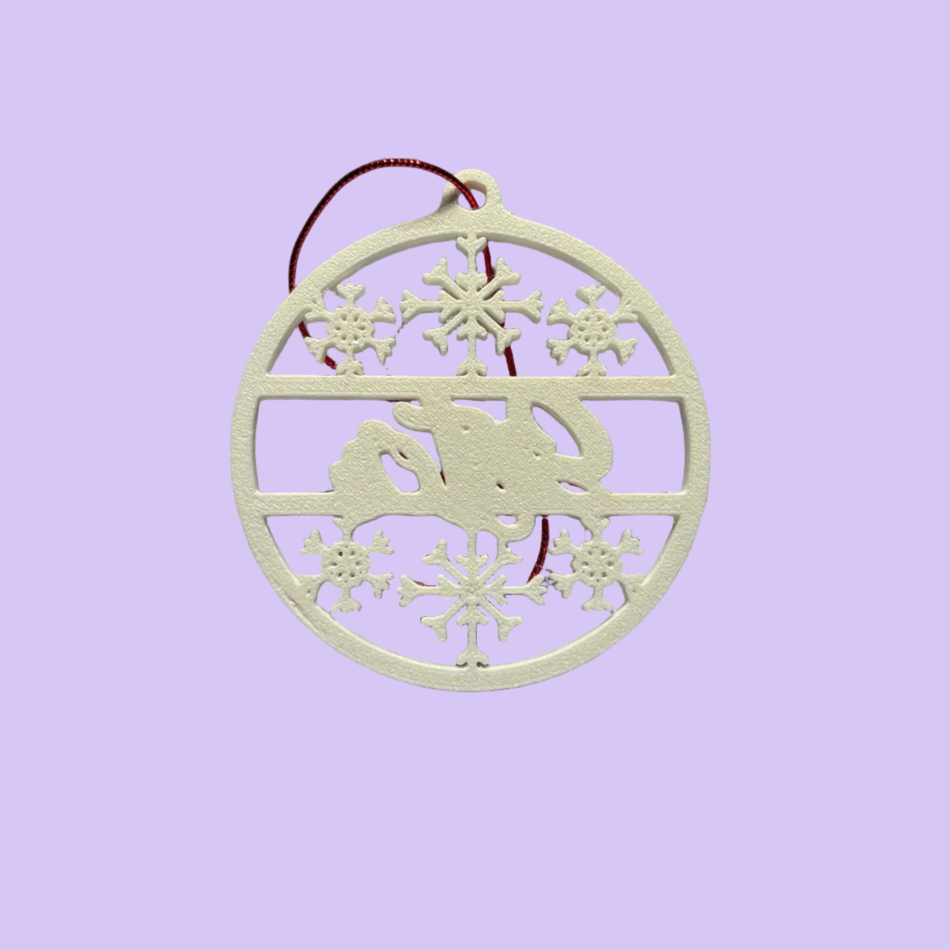 Christmas - Personalised Snowflake Decoration - Sister - Rear View