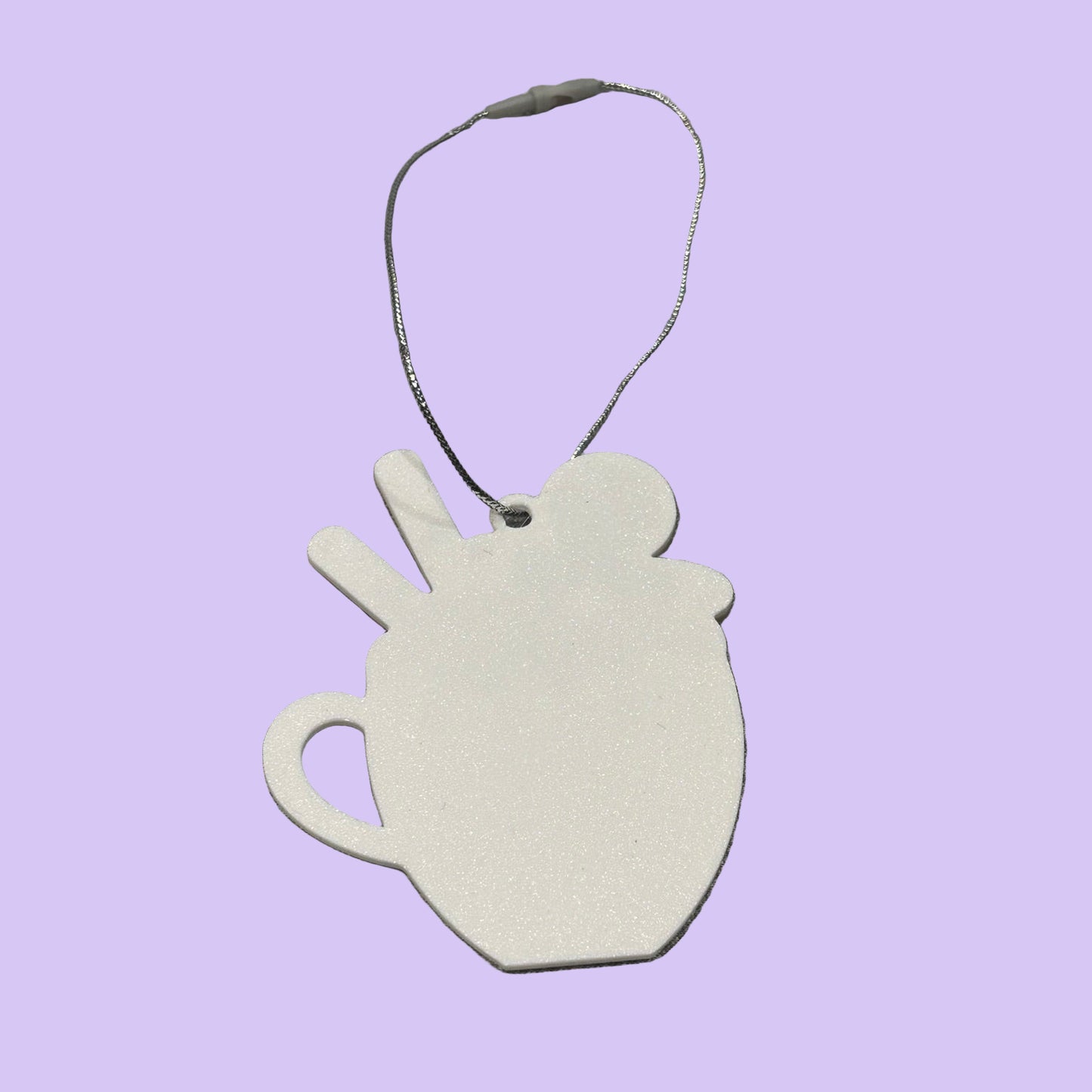 Christmas Hot Cocoa Mug Hanging Ornament - Gingerbread - Base View