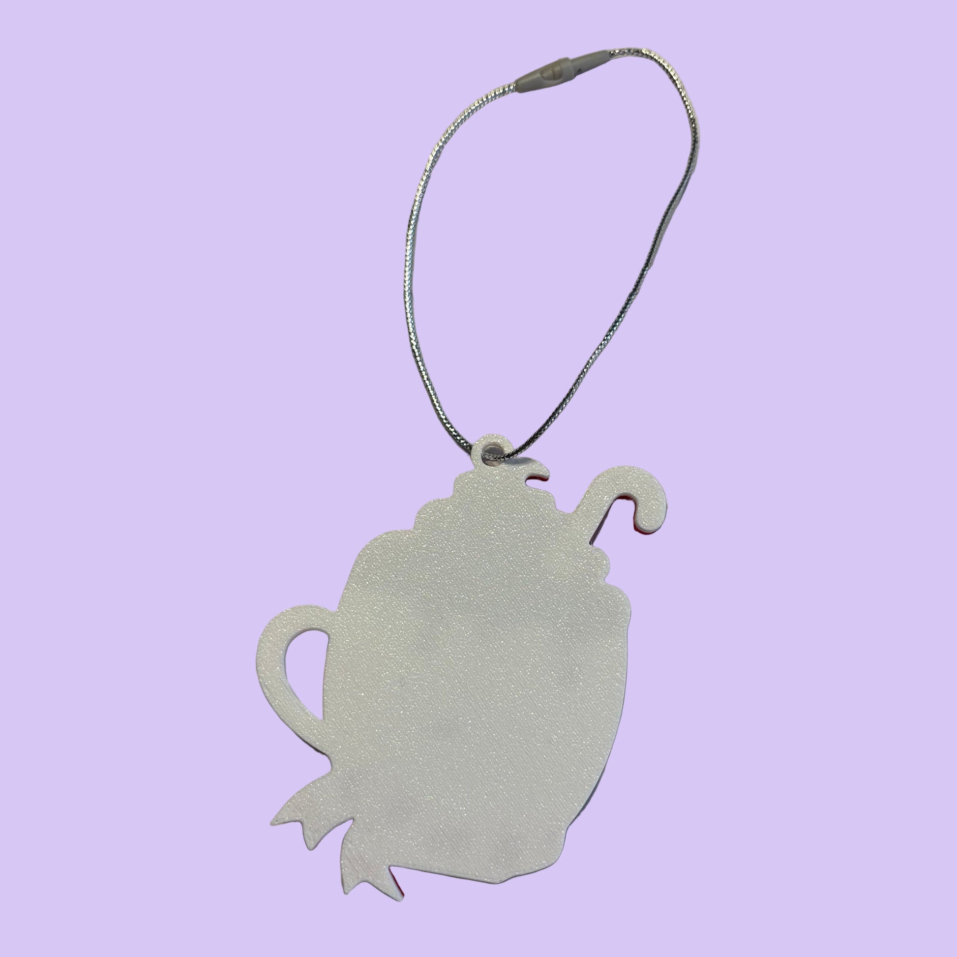 Christmas Hot Cocoa Mug Hanging Ornament - Snowman - Rear View