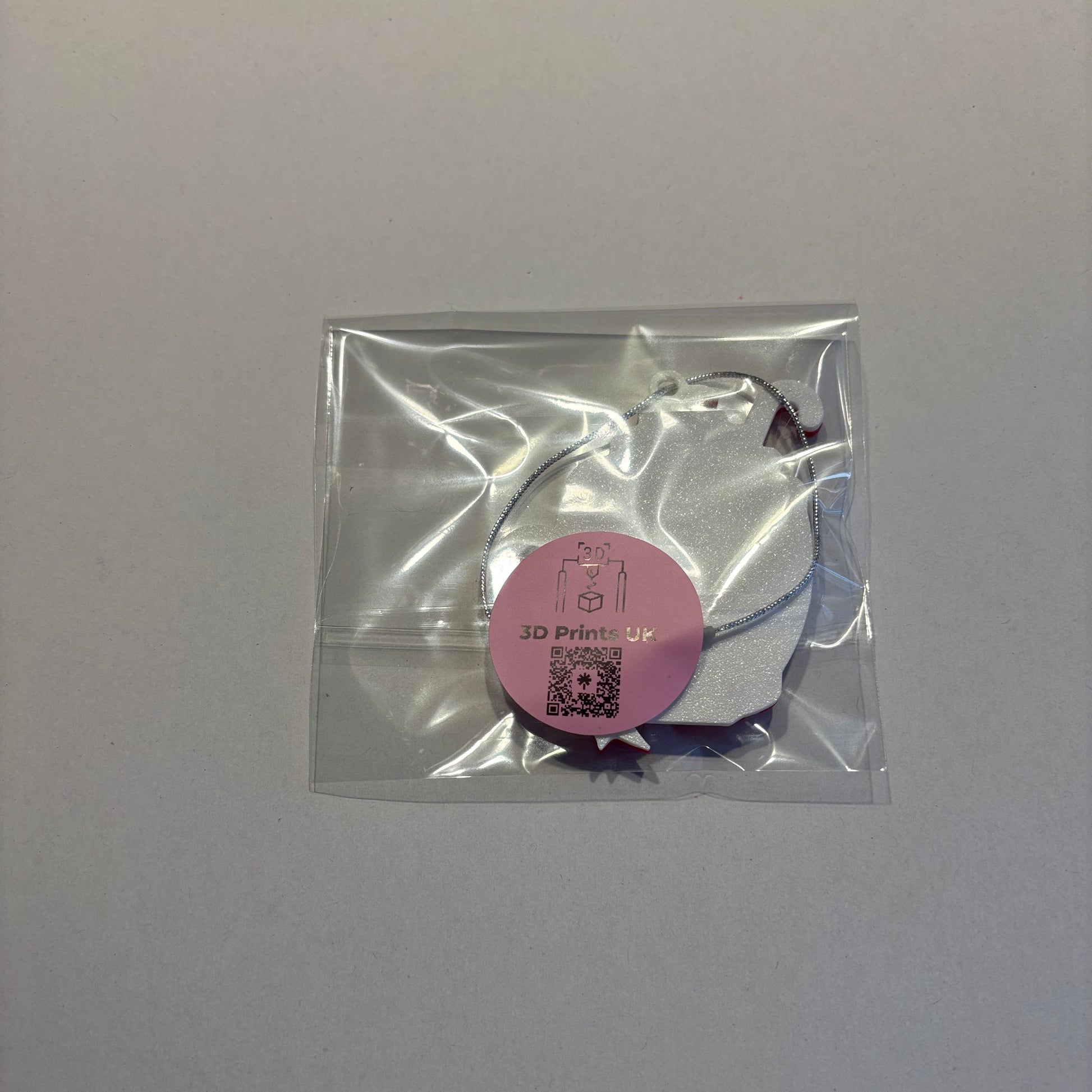 Christmas Hot Cocoa Mug Hanging Ornament - Snowman - Rear View Packaged