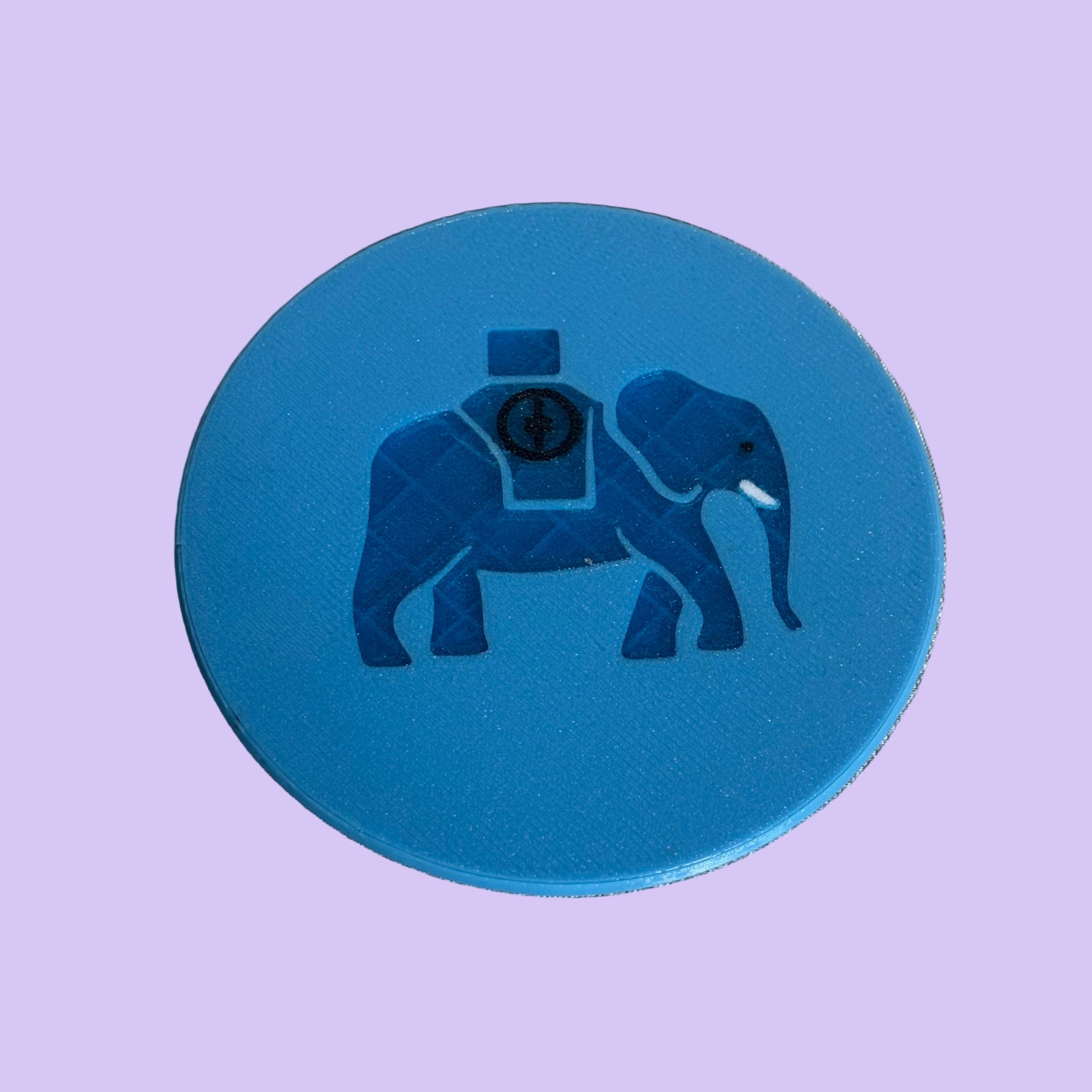 Circus Tour Elephant Coaster - Logo - Top View