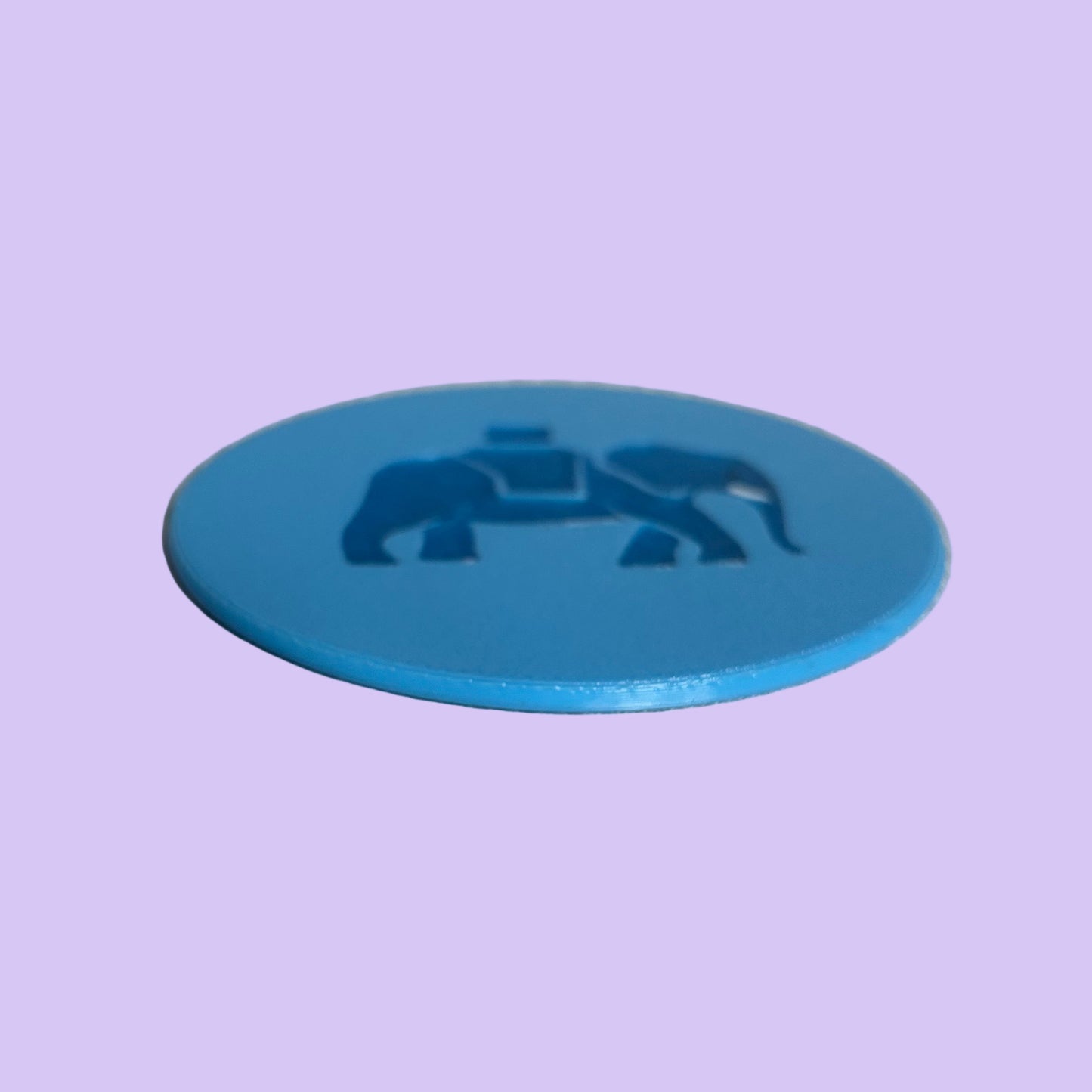 Circus Tour Elephant Coaster - Plain - Side View