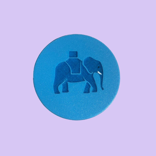 Circus Tour Elephant Coaster - Plain - Top View