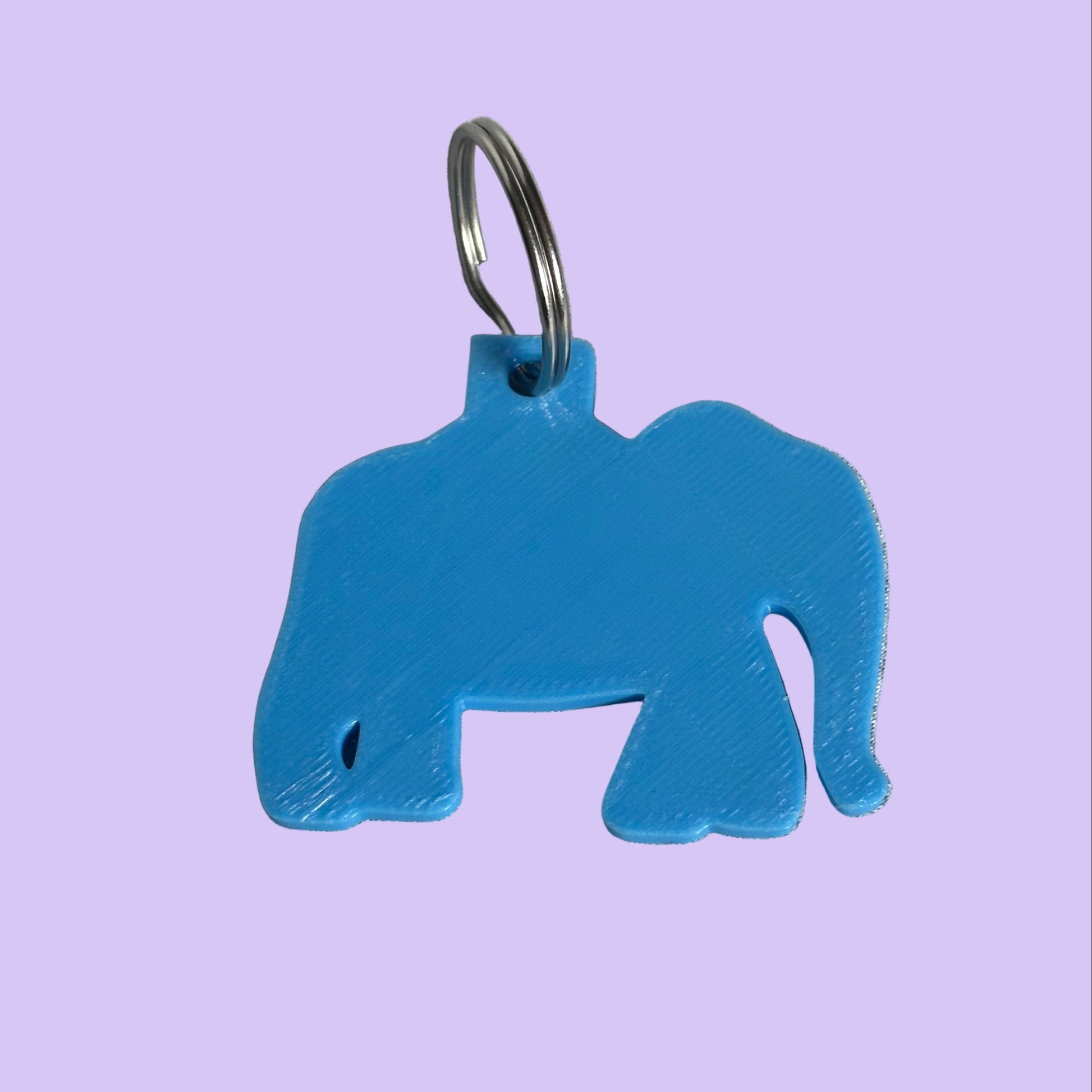 Circus Tour Elephant Keyring - Logo - Base View Keyring Up