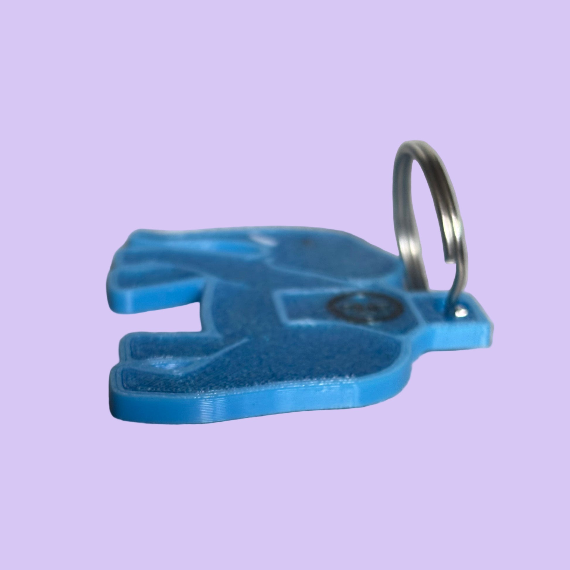 Circus Tour Elephant Keyring - Logo - Side View Keyring Up