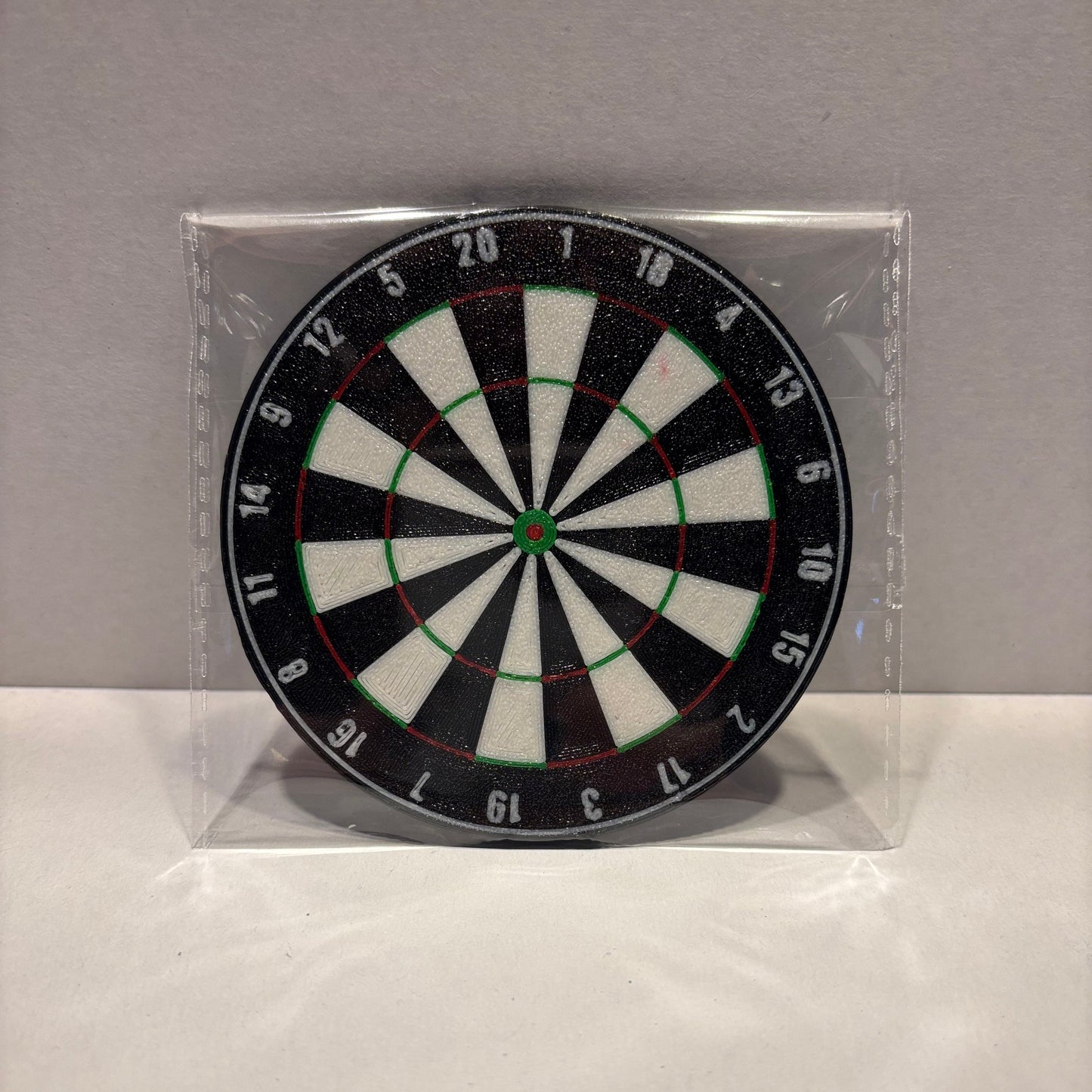 Coaster - Dartboard - Front View Packaged