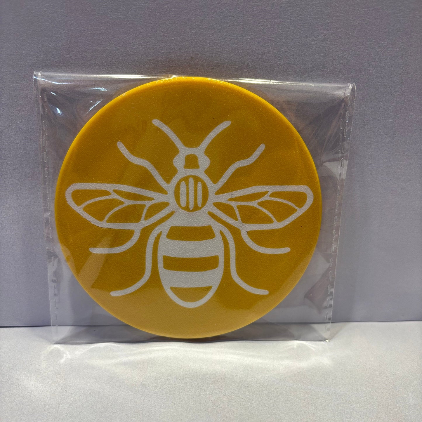Coaster - Manchester Bee - Carter Yellow White - Front View Packaged