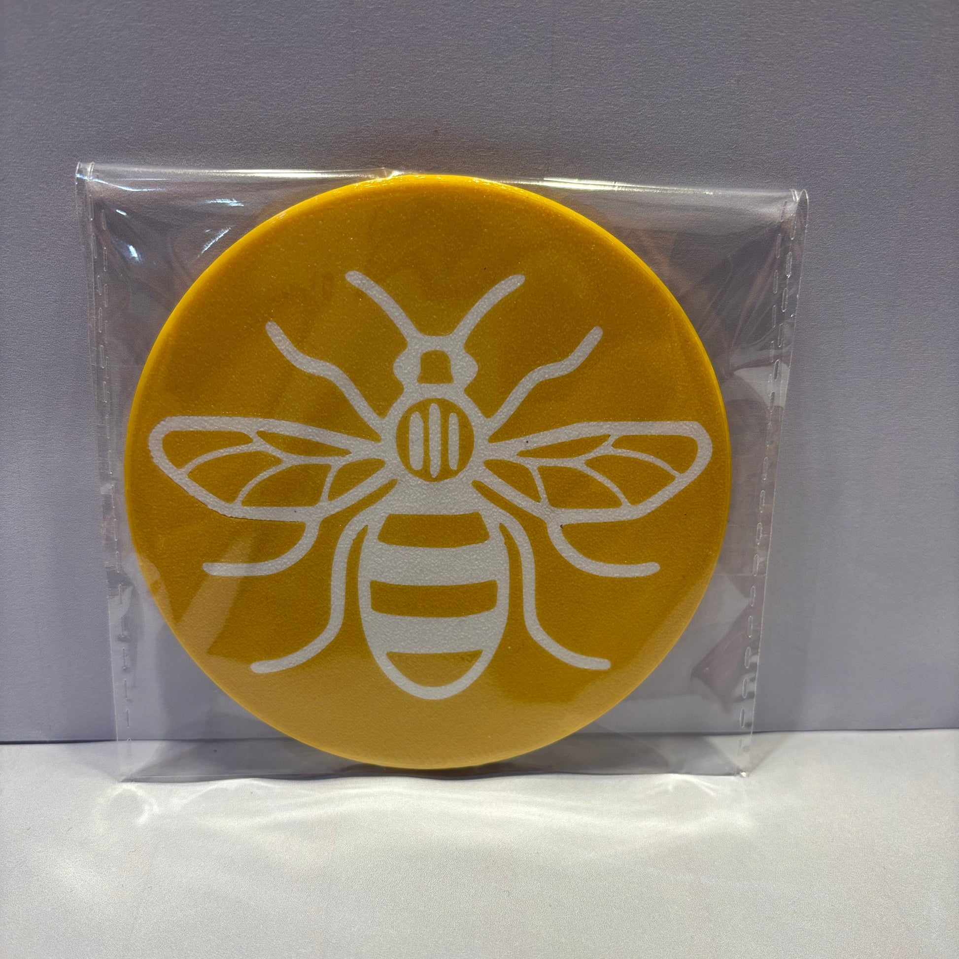 Coaster - Manchester Bee - Carter Yellow White - Front View Packaged