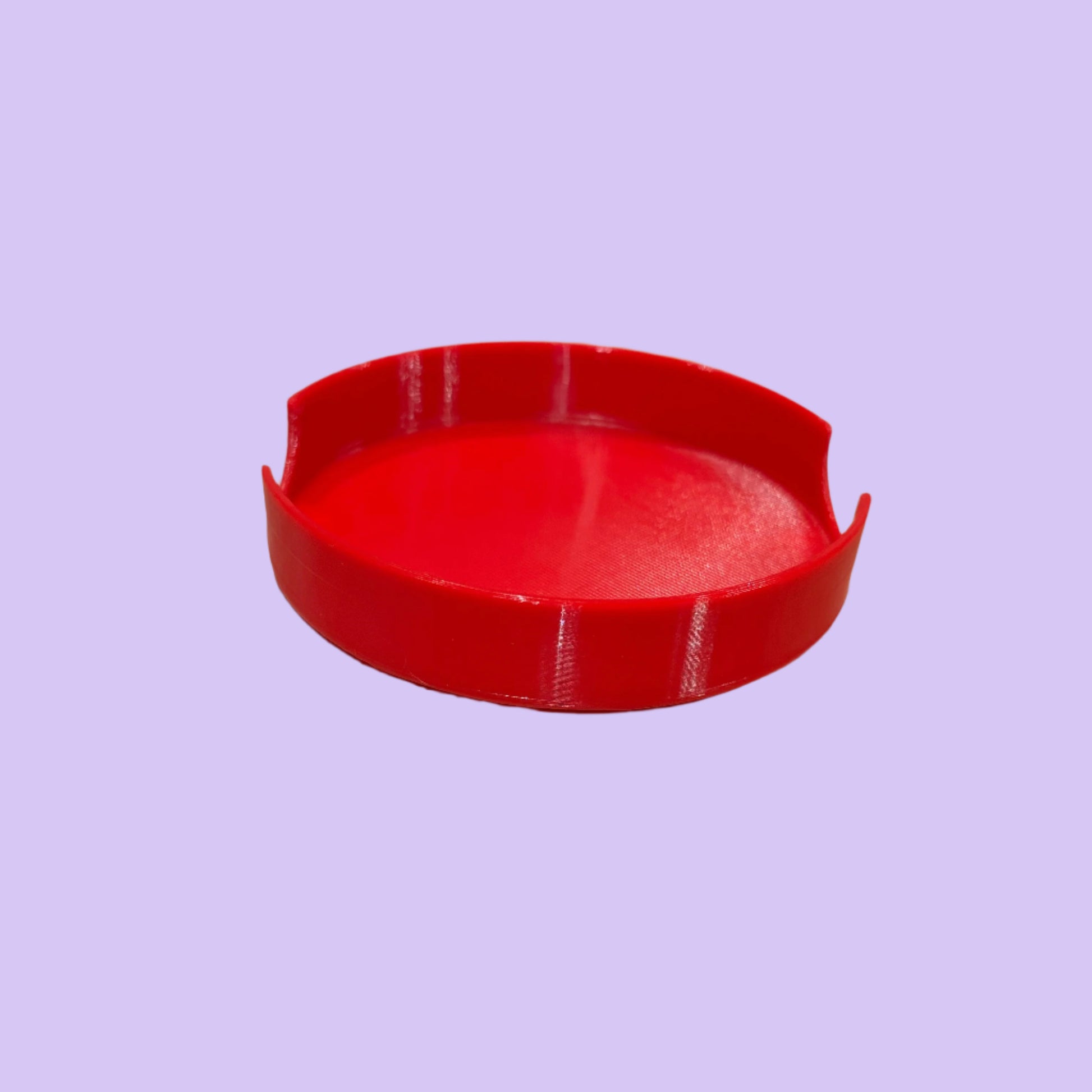 Coaster Holder 4 - Dark Red - Front View