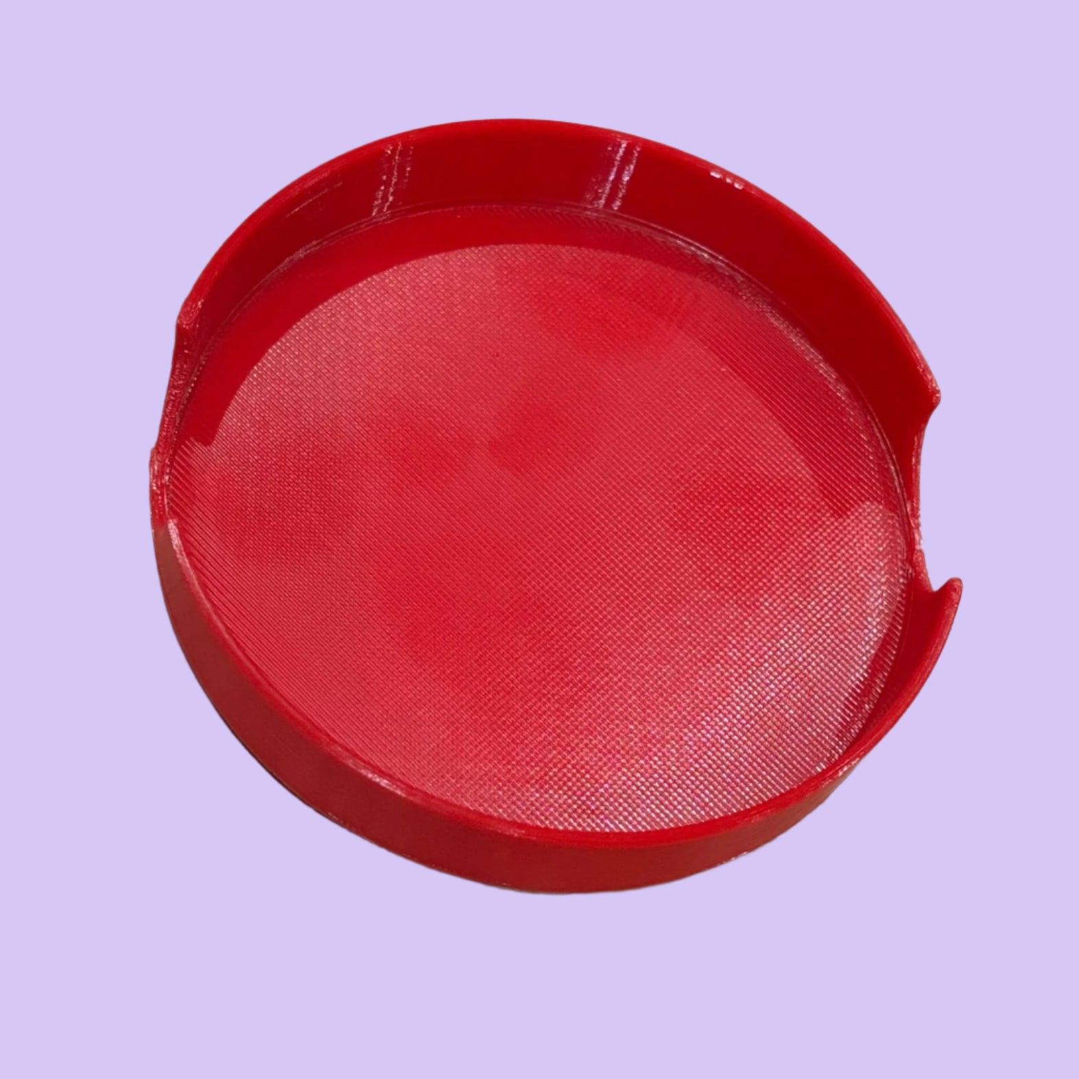 Coaster Holder 4 - Dark Red - Top View