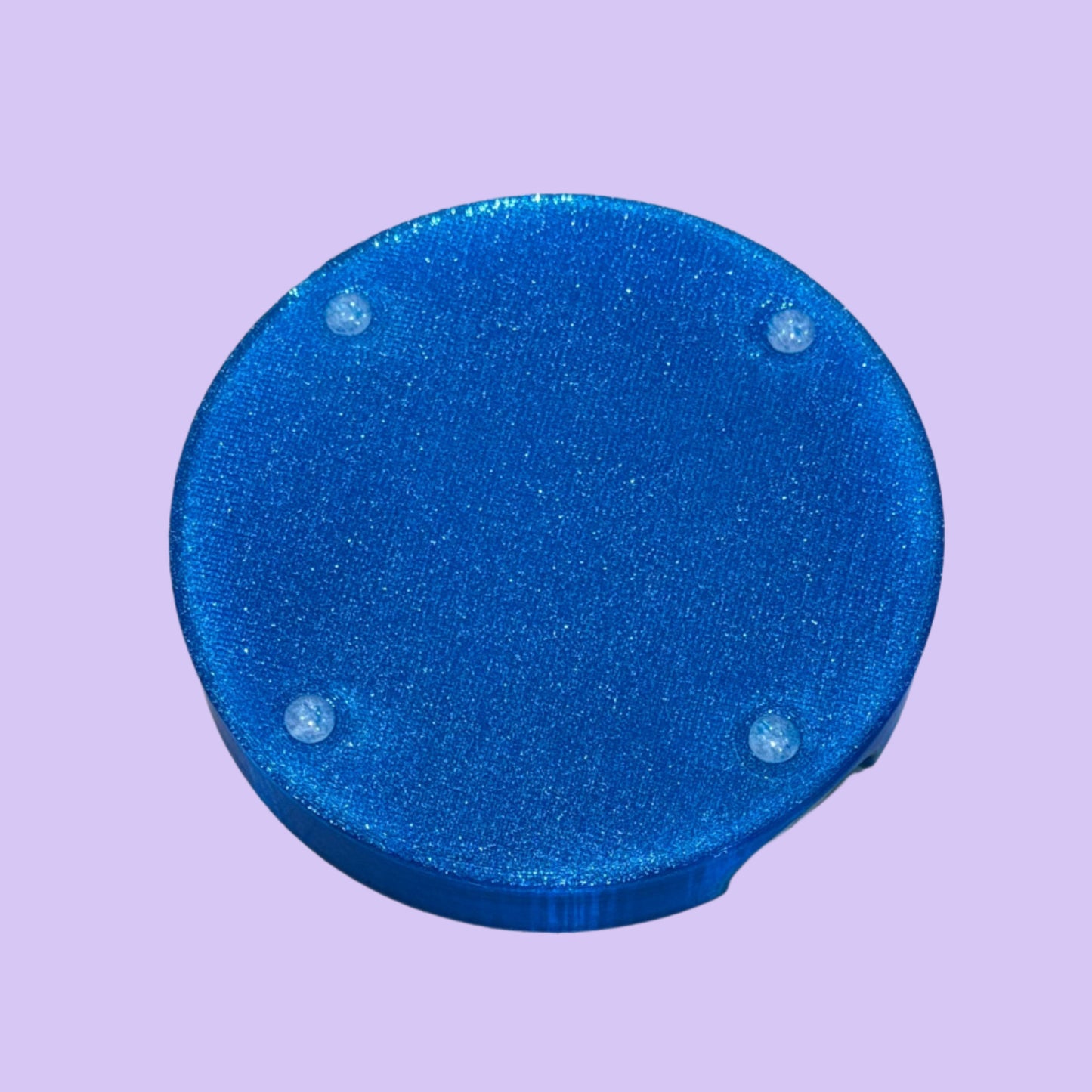 Coaster Holder 4 - Transparent Blue - Base View 
