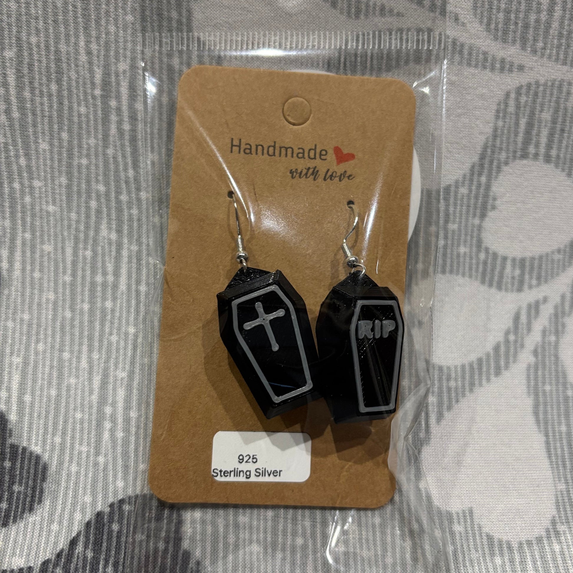 Coffin 3D Earrings - Mix & Match - Front View