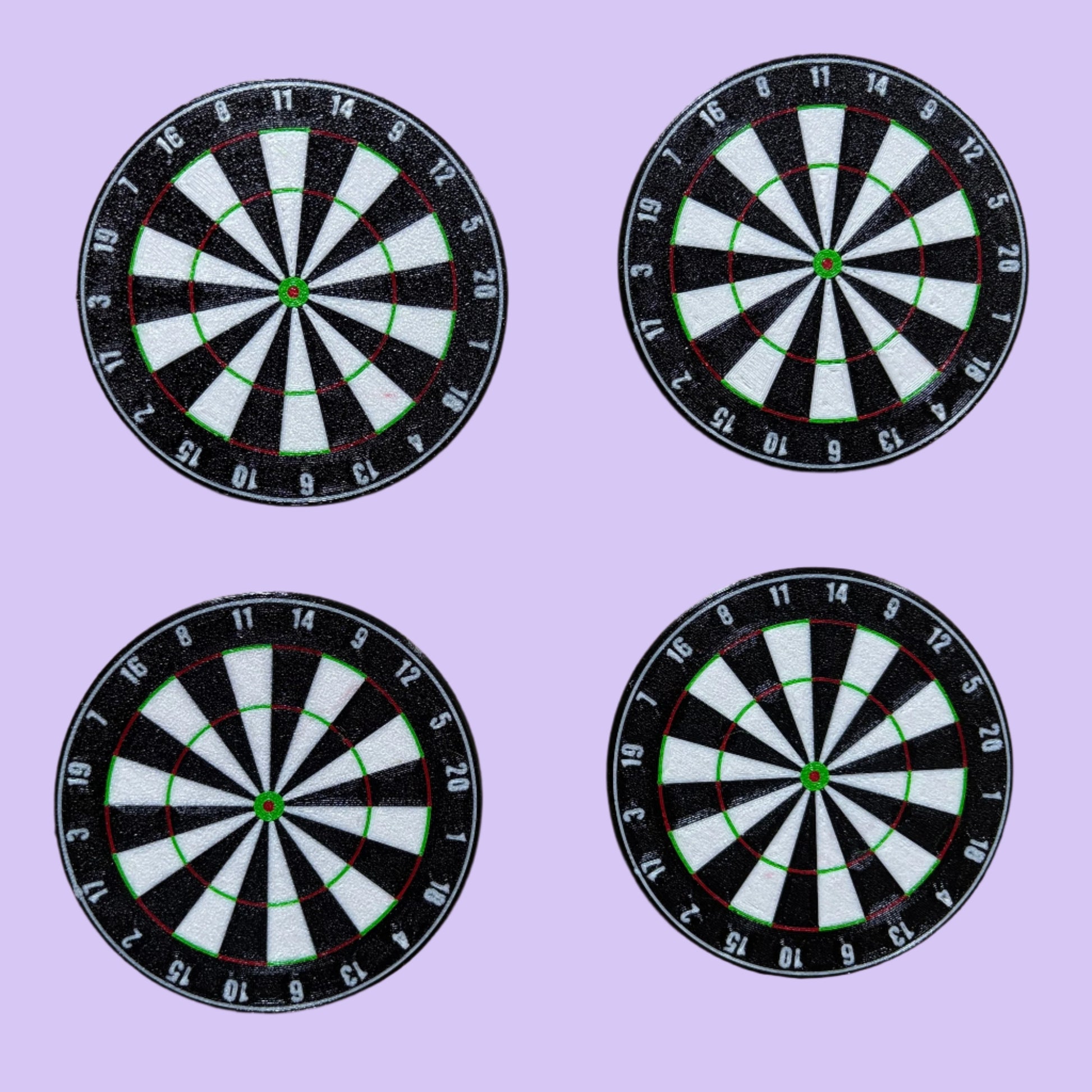 Dartboard Coaster - Set of 4 - Top View