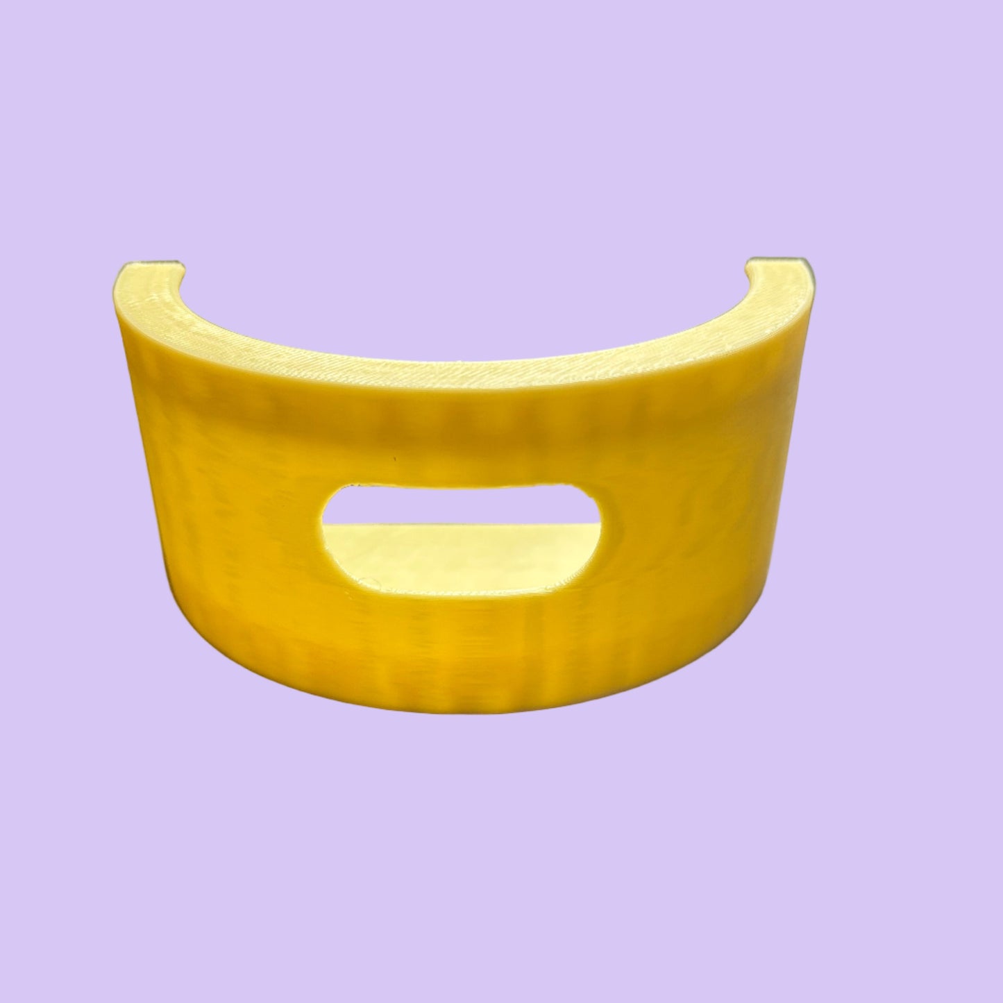 Echo Dot Holder Gen 3 V2 - Base View - Lemon Yellow